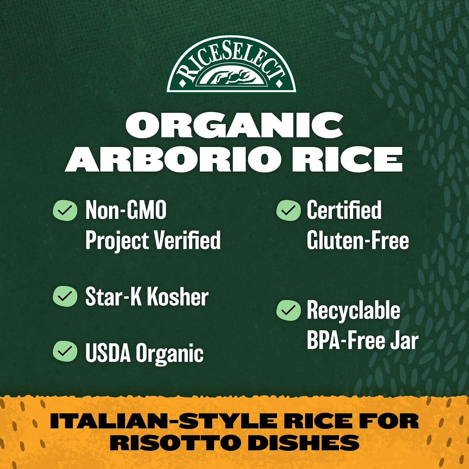 RiceSelect Organic Texmati White Rice, Long-Grain Basmati Rice