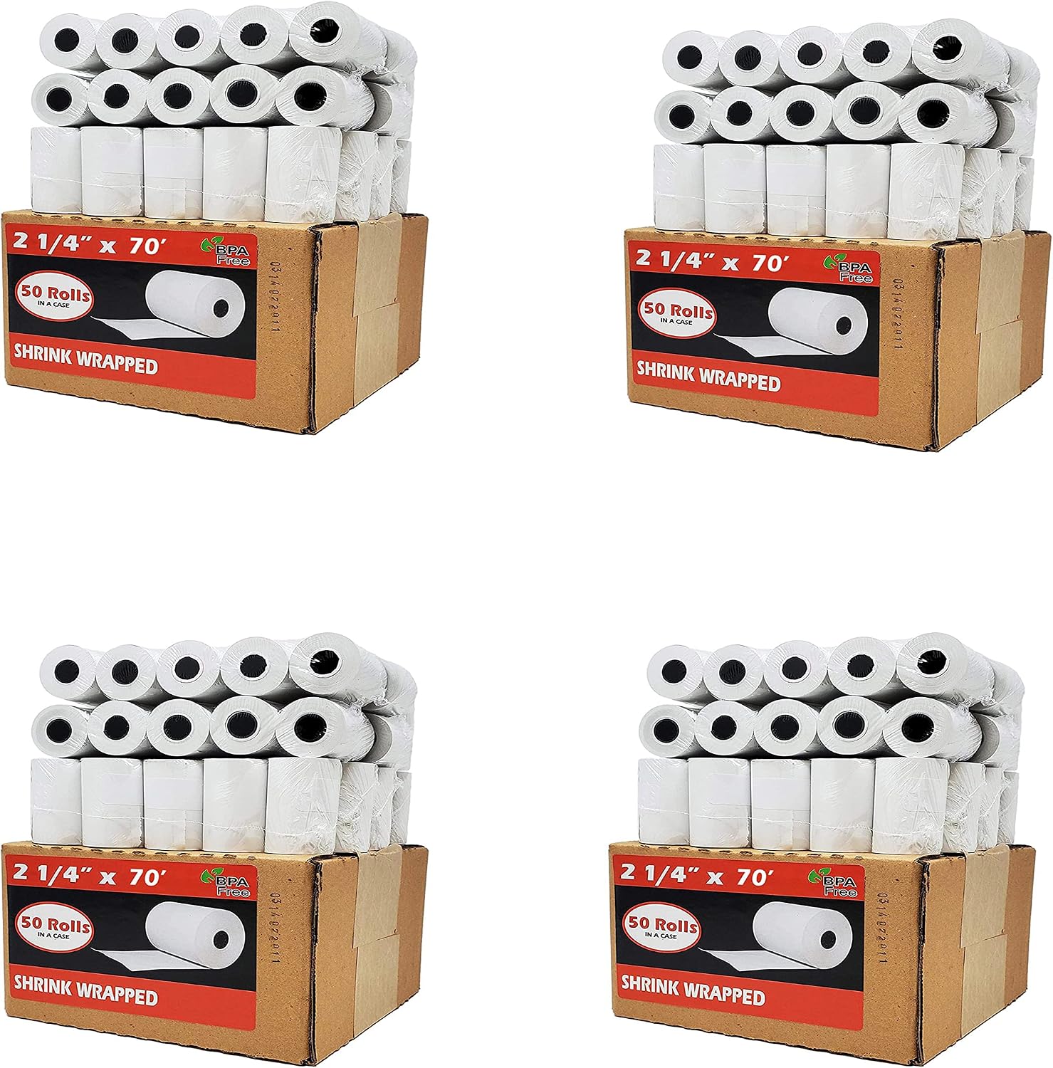 (50 Rolls) 3 1/8 x 230 Thermal Paper Receipt Rolls (55 GSM Premium Quality German Paper) Fits All POS Cash Registers BPA Free - BuyRegisterRolls