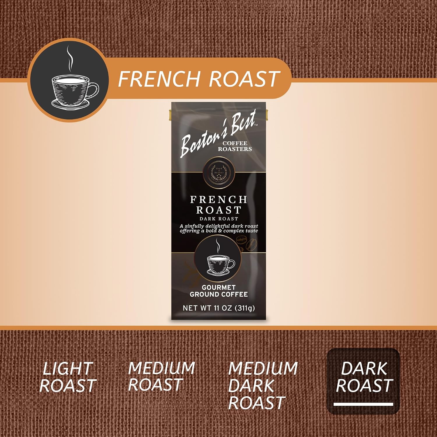 Boston’s Best Coffee - Fall-Inspired Pumpkin Spice Medium Roast Gourmet Delicious Flavored Coffee, Premium Ground - 11 oz. / 311 g Bag
