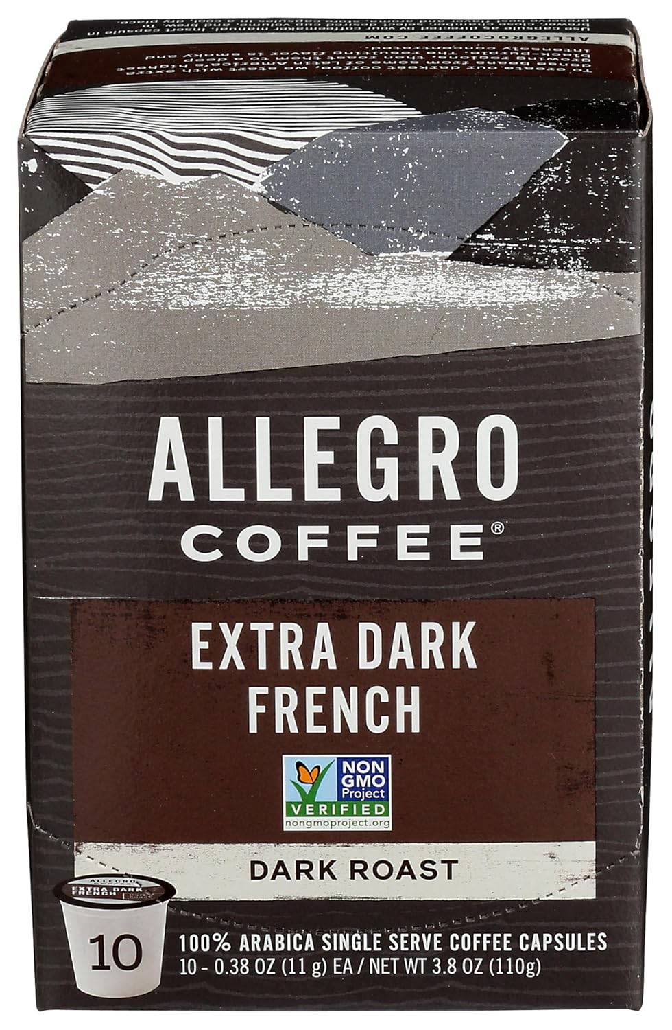 Allegro Coffee, Coffee Breakfast Blend Pods Organic 10 Count, 3.8 Ounce