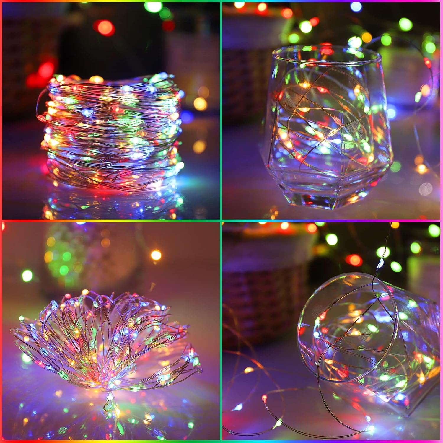 Solar Fairy String Lights, Cool White, 100Led, Outdoor Waterproof