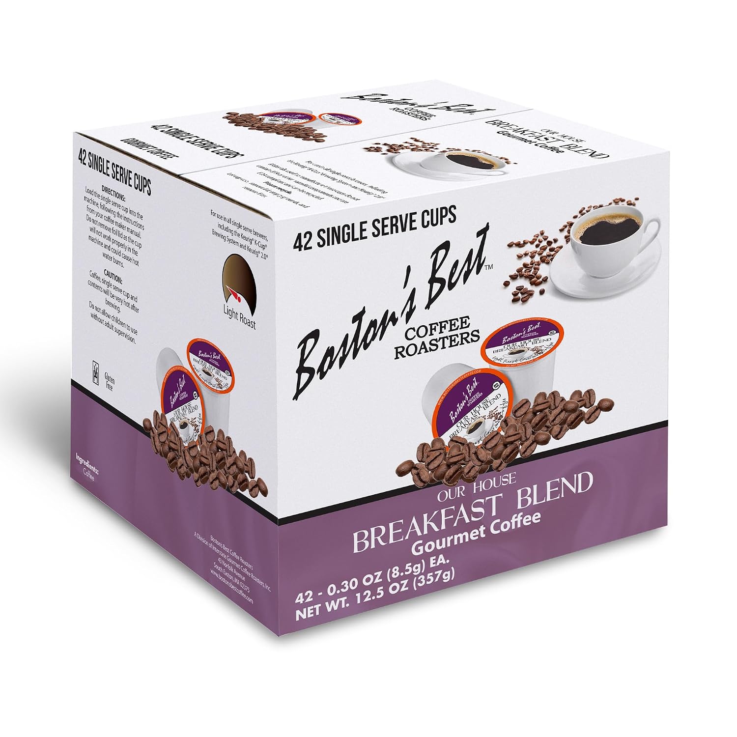 Boston’s Best - Aloha Coconut Flavored Delicious Gourmet Coffee Compatible with Keurig Coffee Maker, 1 Count (42 Single Serve Cups)