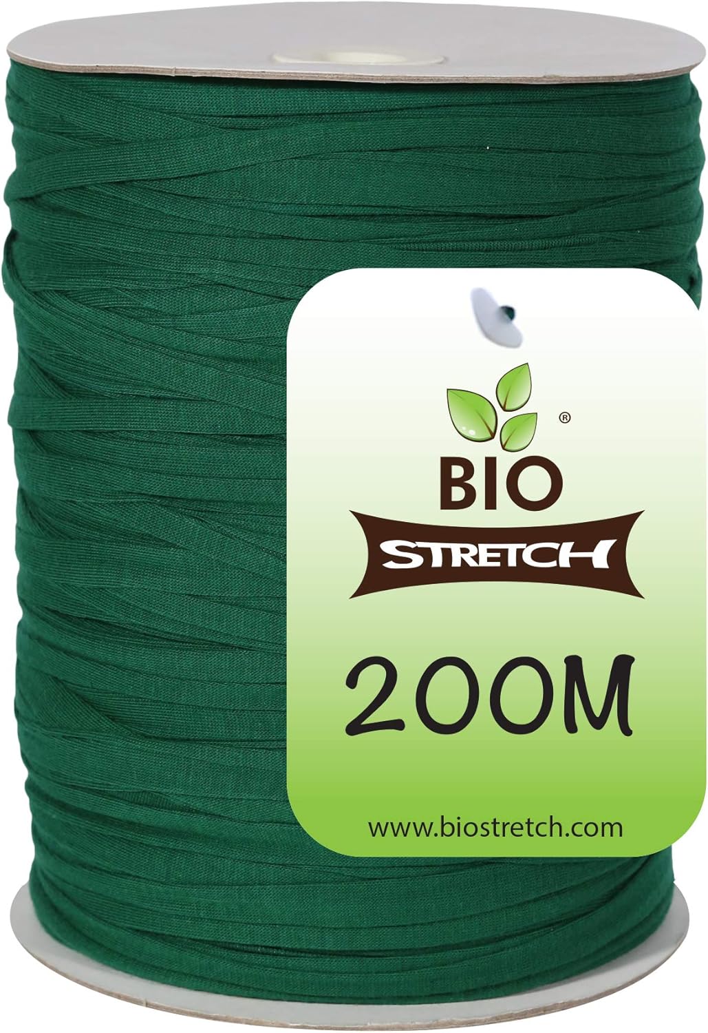 Bio-Stretch Soft Garden Twine & Plant Ties for Outdoor Plants, 1 Ball Green