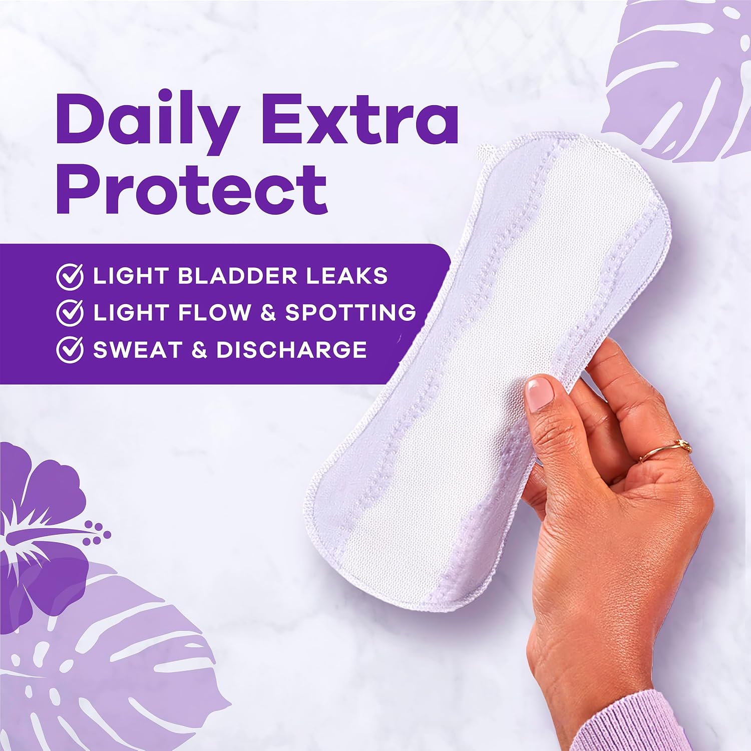 Always Panty Liners for Women Xtra Protection 3-in-1 Daily Liners for Women, Extra Long, Scented, 60 Count