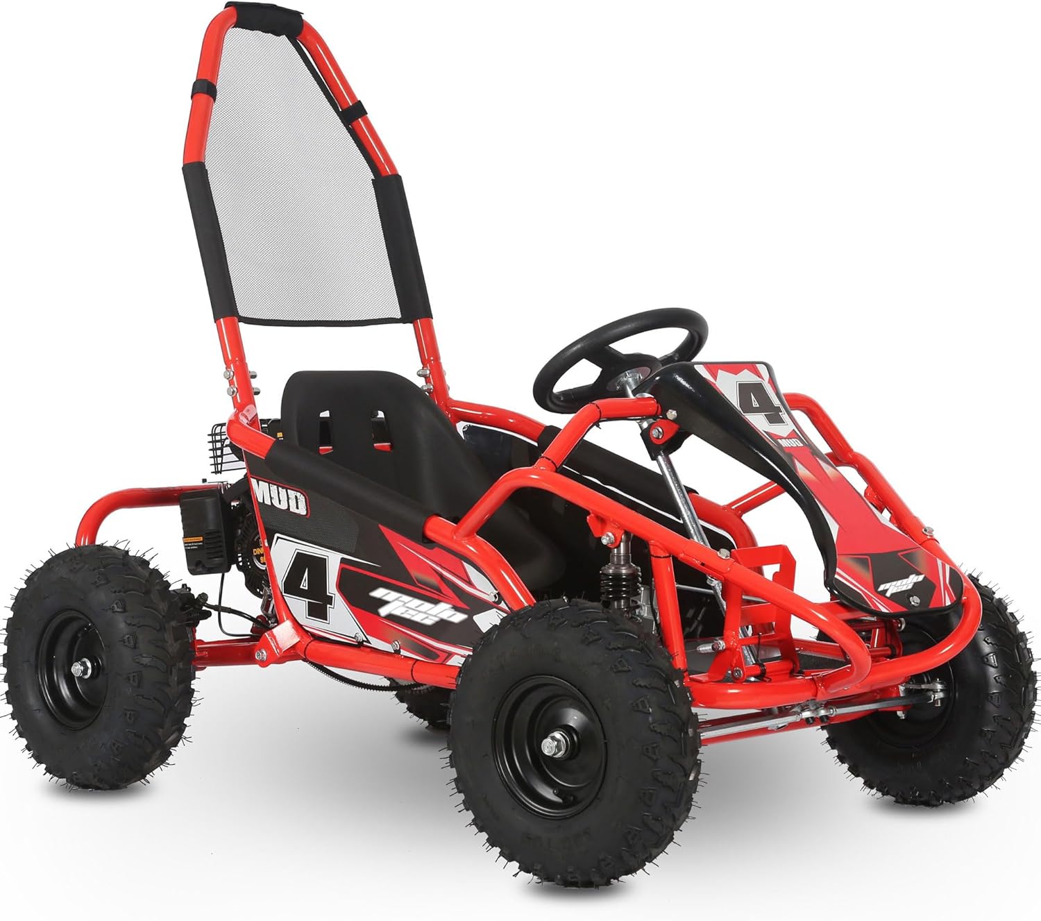 MotoTec Mud 98cc Go Kart Full Suspension Blue