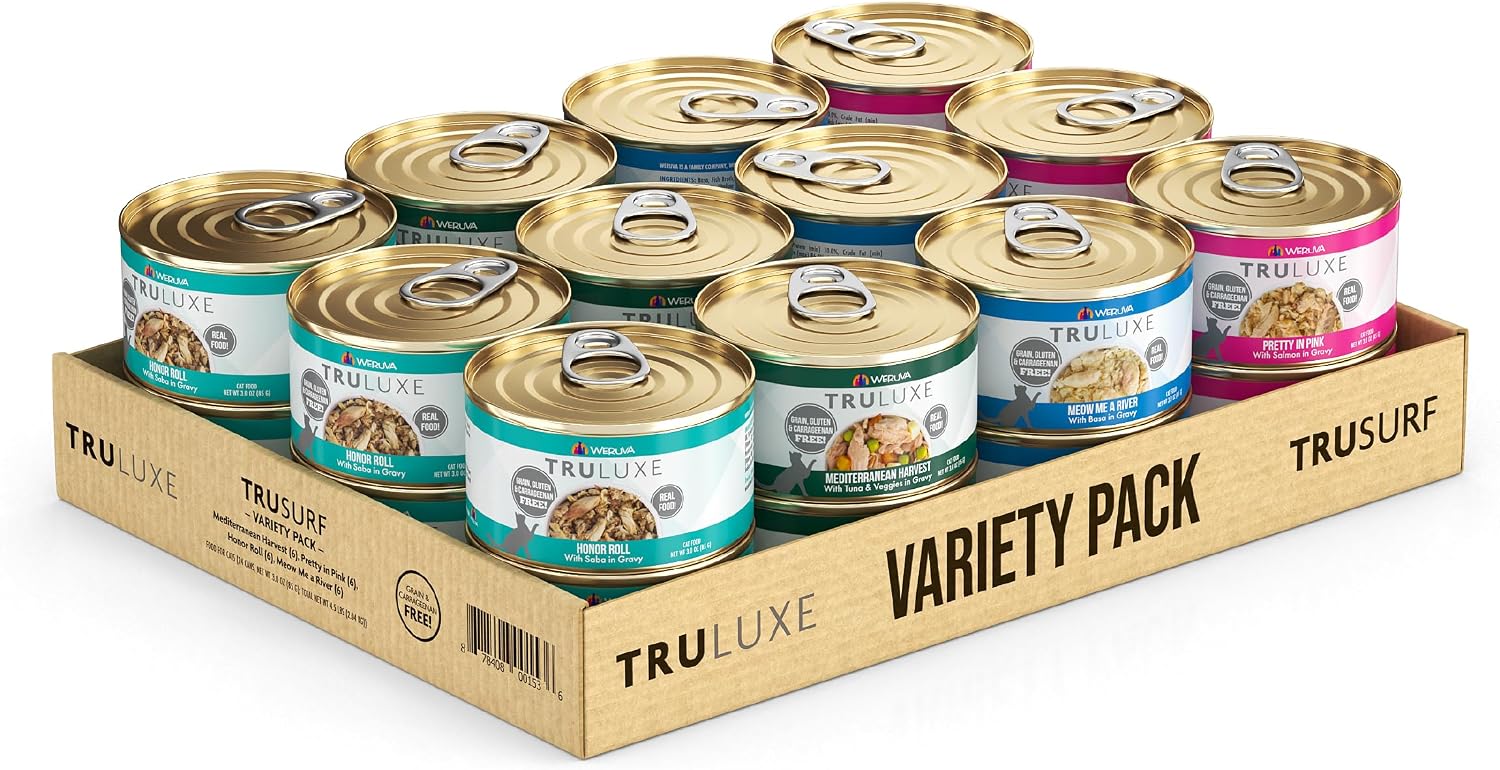 Weruva TruLuxe Cat Food, Peking Ducken with Chicken Breast & Duck Breast in Gravy, 3oz Can (Pack of 24)