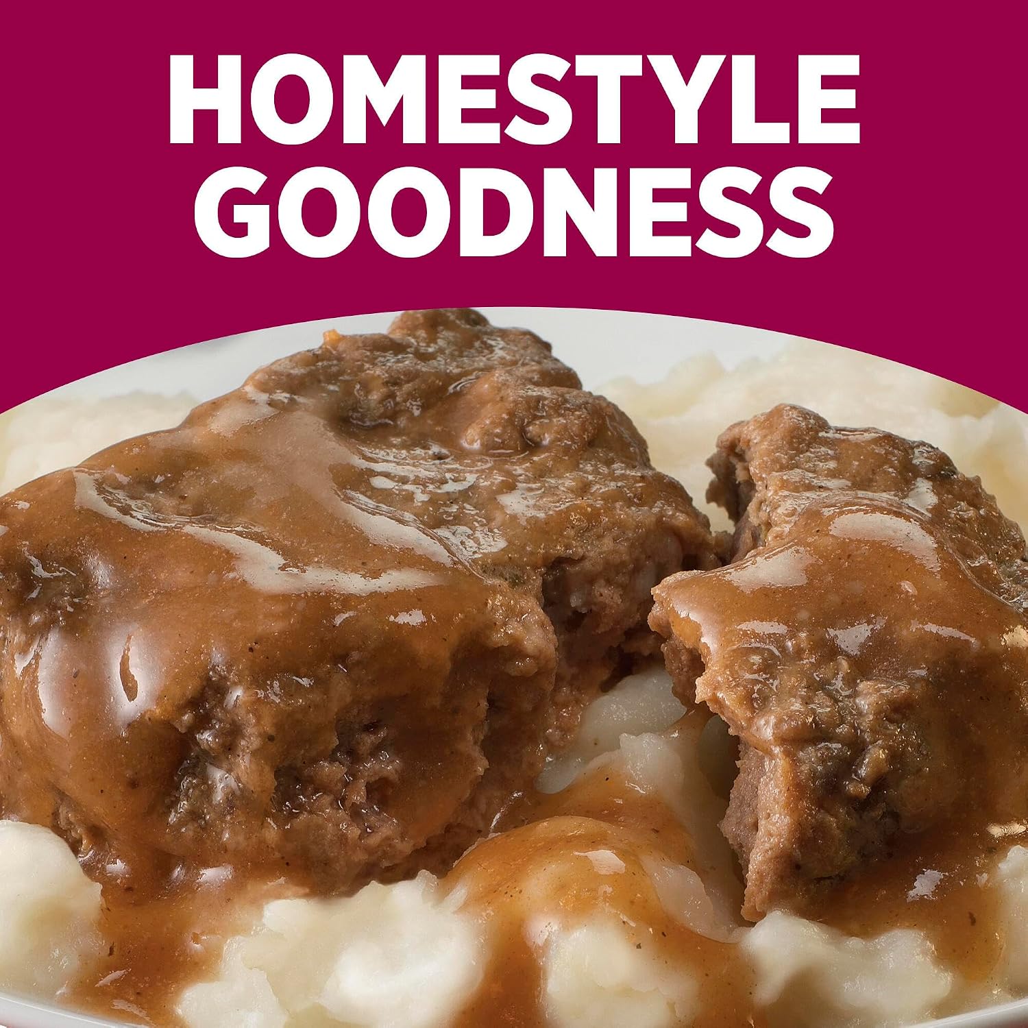 HORMEL COMPLEATS Meatloaf & Gravy With Mashed Potatoes, 9 oz. (6 Pack) | Heat and Eat, Microwave Meals, Prepared Foods