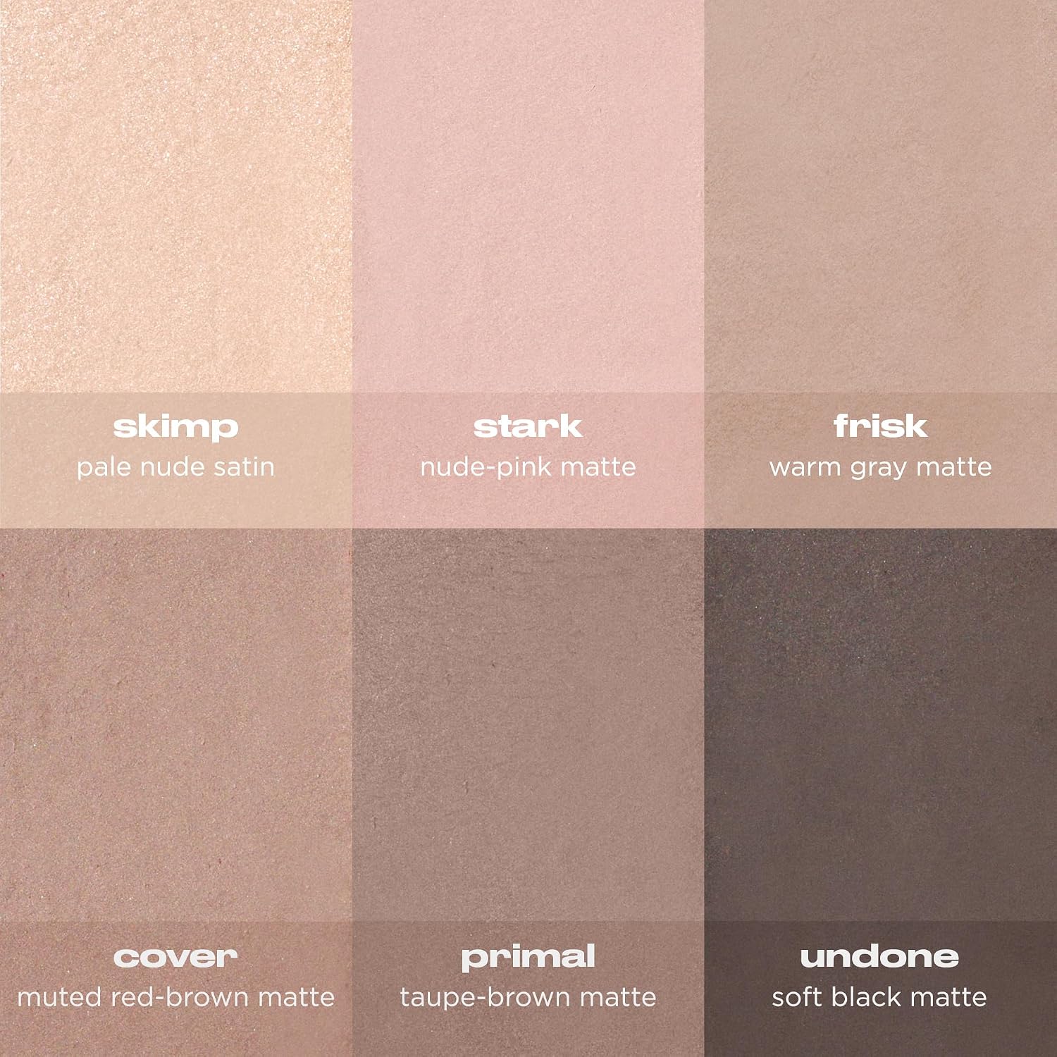 Urban Decay Naked2 Basics Matte Eyeshadow Palette - 6 Cool Neutral Shadows