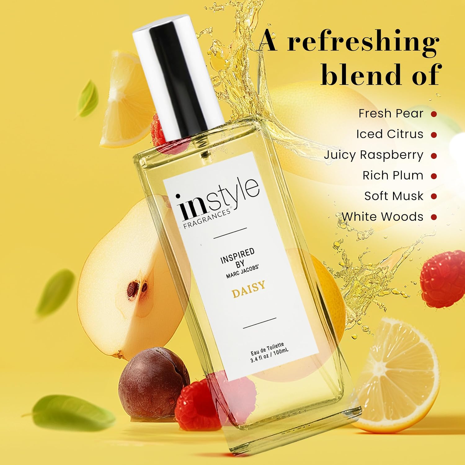 Instyle Fragrances | Inspired by Ralph Lauren's Romance | Women’s Eau de Toilette | Vegan, Paraben Free, Phthalate Free | Never Tested on Animals | 3.4 Fluid Ounces