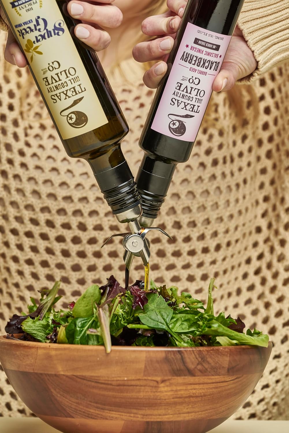 Texas Hill Country Olive Co Terra Verde Extra Virgin Olive Oil - Cold Pressed EVOO Gourmet Olive Oil - Rich & Fruity - Perfect for Finishing & Dressing - Award Winning & Made in Texas (8.5 oz)