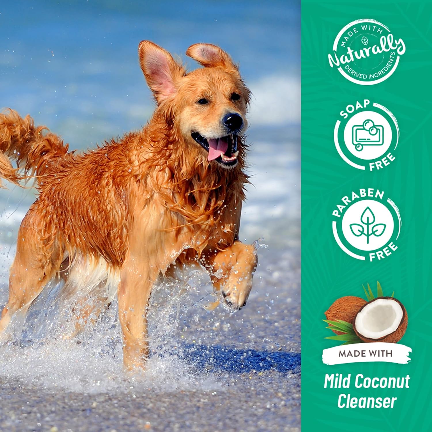 TropiClean Deodorizing Dog Shampoo, Berry & Coconut Scent, 2.5 Gallon