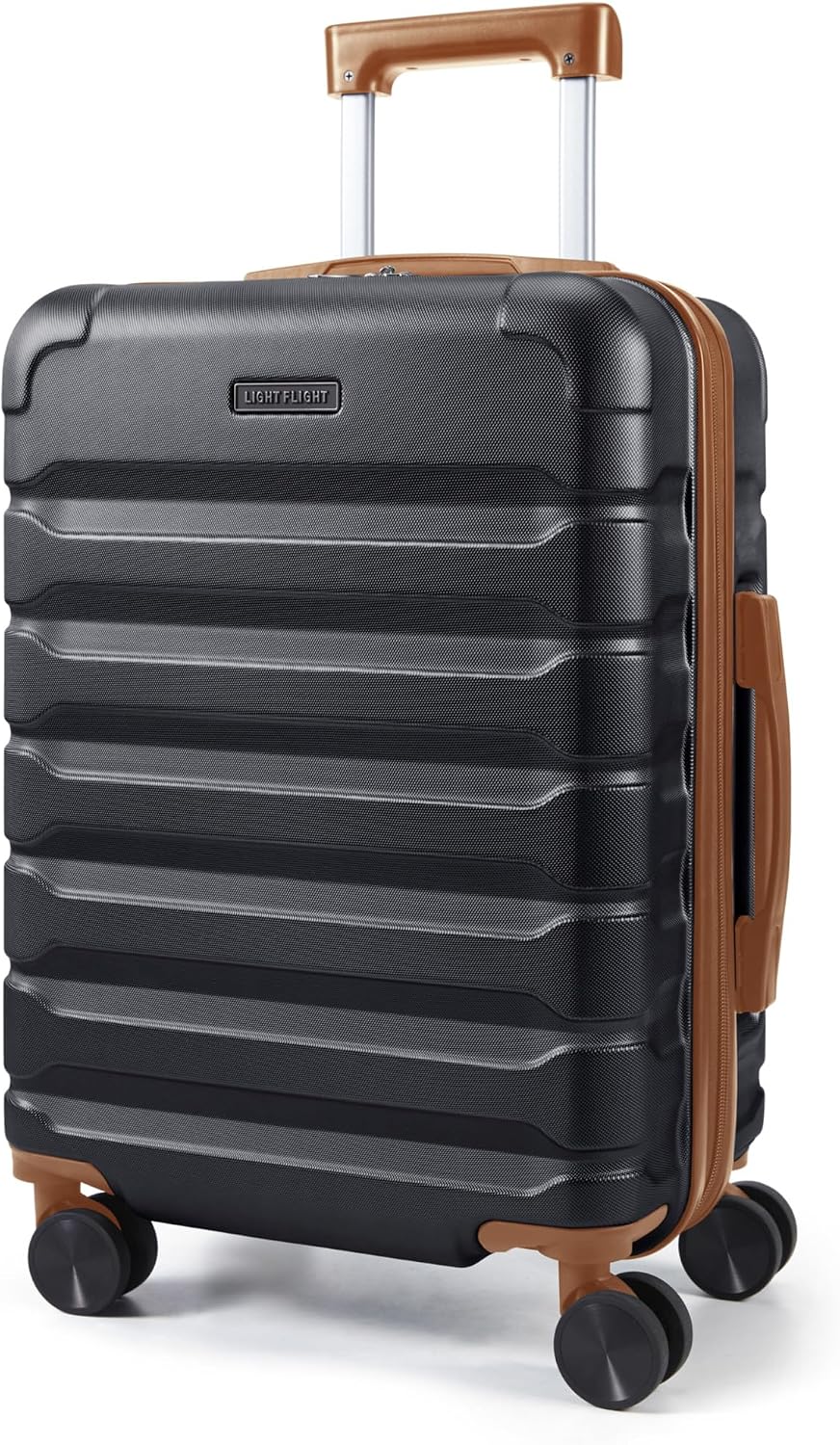 LIGHT FLIGHT Carry On Luggage, 20" Carry-On Suitcase, Deep Green | 20" Expandable Carry On Suitcases with Wheels, Lightweight Luggage, Durable Hard ShellRolling Suit Case for Men Women Travel