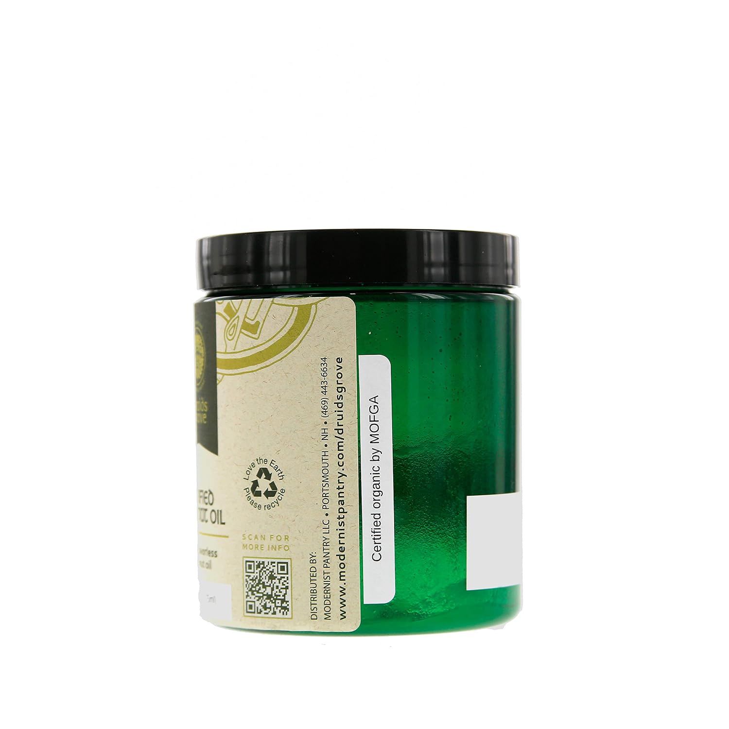 Druids Grove Purified ORGANIC Coconut Oil Vegan ⊘ Non-GMO Gluten-Free - 16 fl.oz.