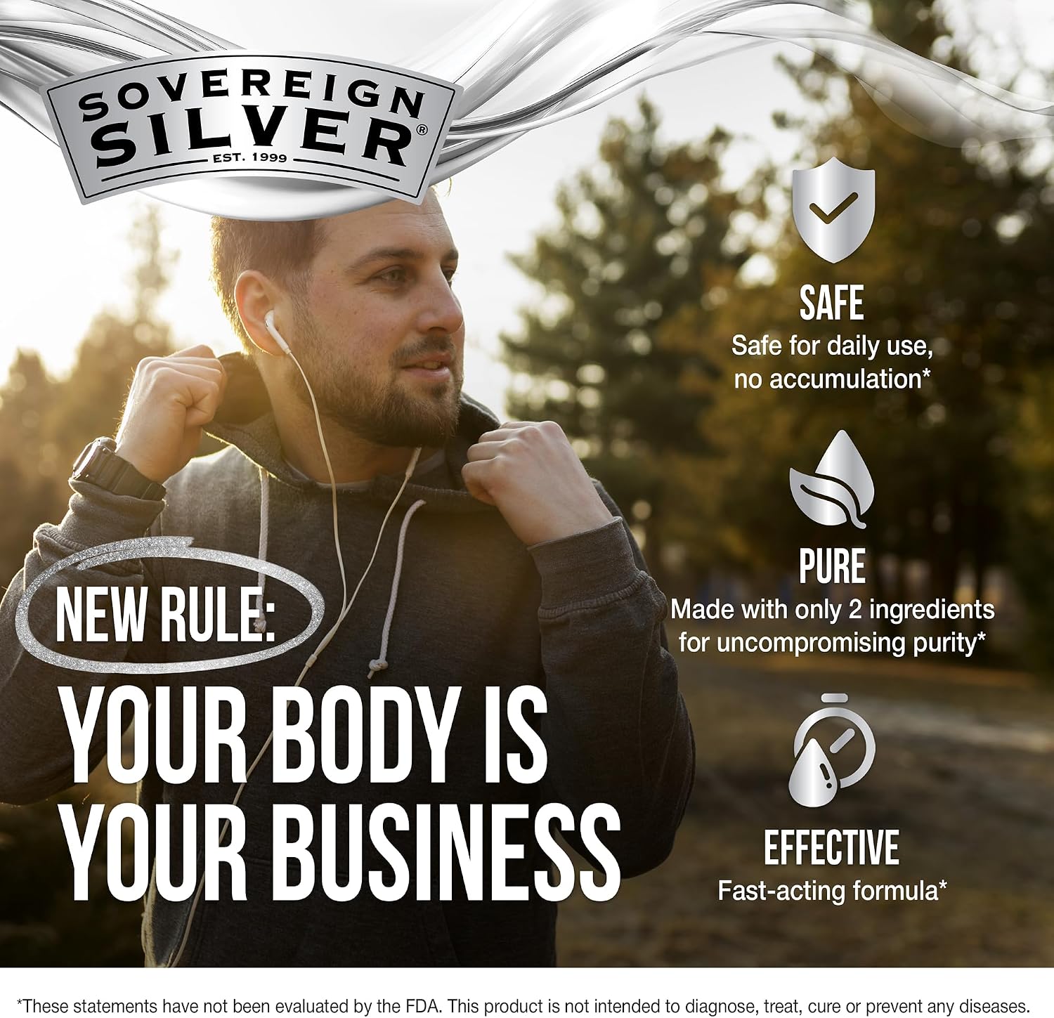 Sovereign Silver Immune Support, Colloidal Silver, 4 fl oz (118 mL) | Bio-Active Silver Hydrosol, 10 ppm, Liquid Dropper