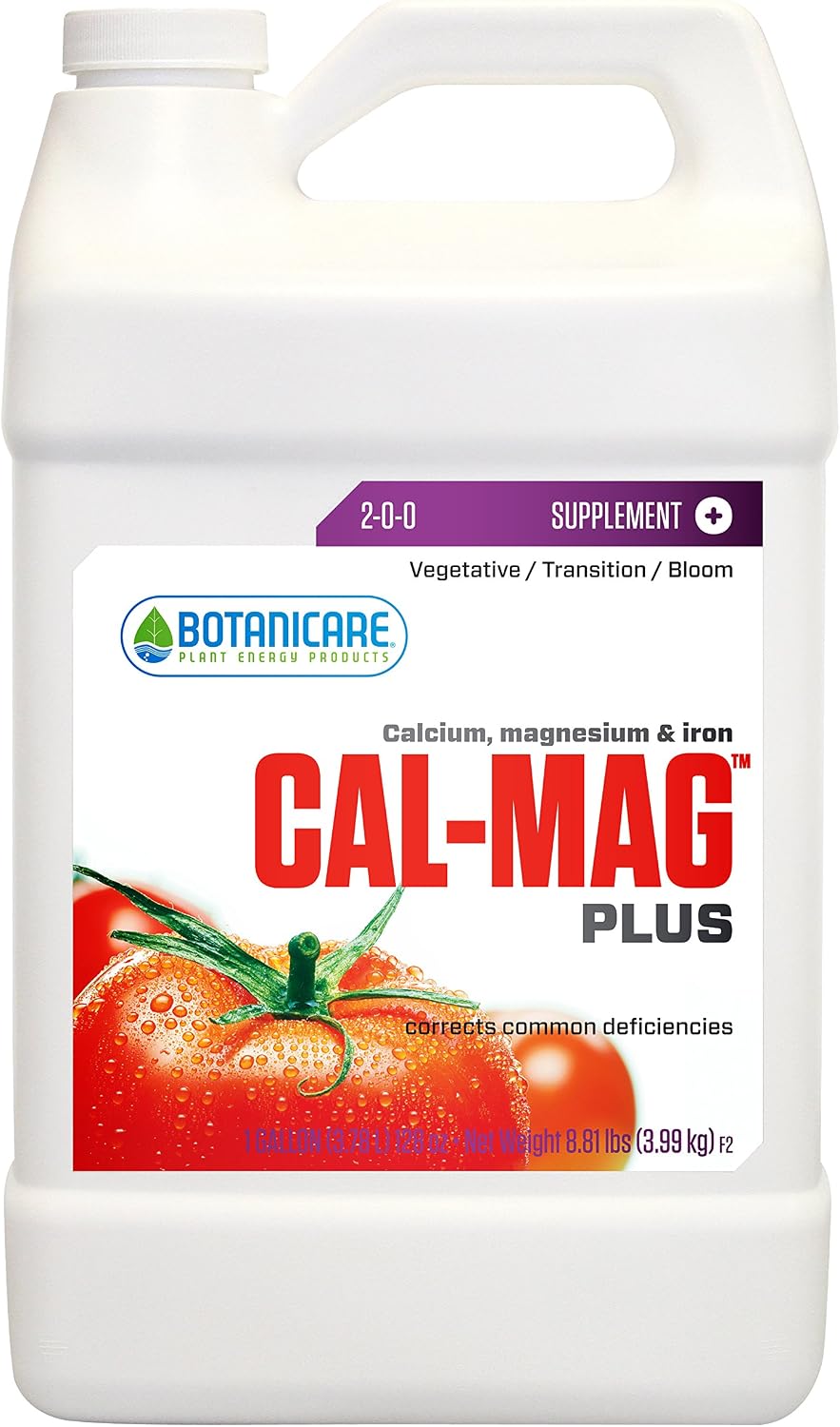 Botanicare Cal-MAG Plus Plant Supplement 2-0-0 Formula, 1-Gallon (4-Pack)