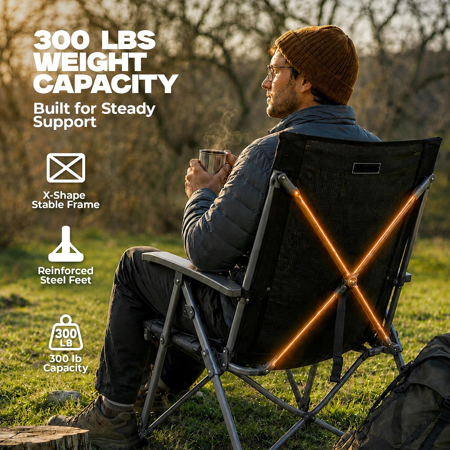 Alvantor® Camping Chair, Full Mesh Folding Beach Chair Breathable High Back Portable Lawn Chair for Outdoor, Armrest, Cup Holder, Easy Use Seat for Travel, Fishing, Pinic, Sports Event, 24"x31"x38"
