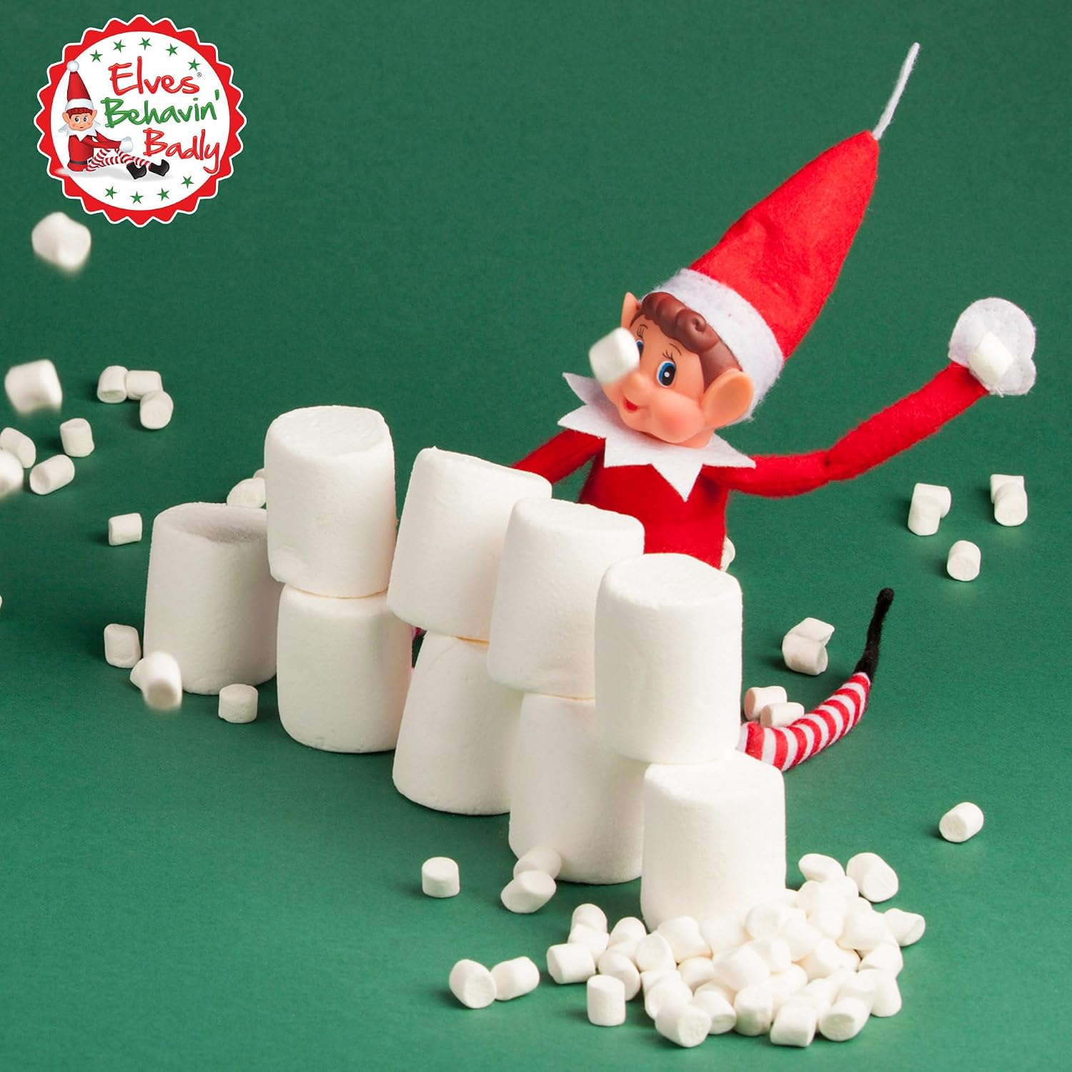 Christmas Elf Behaving Badly Plush Toy | Novelty Long Bendy Naughty Boy Christmas Elves Doll | 12 Inches
