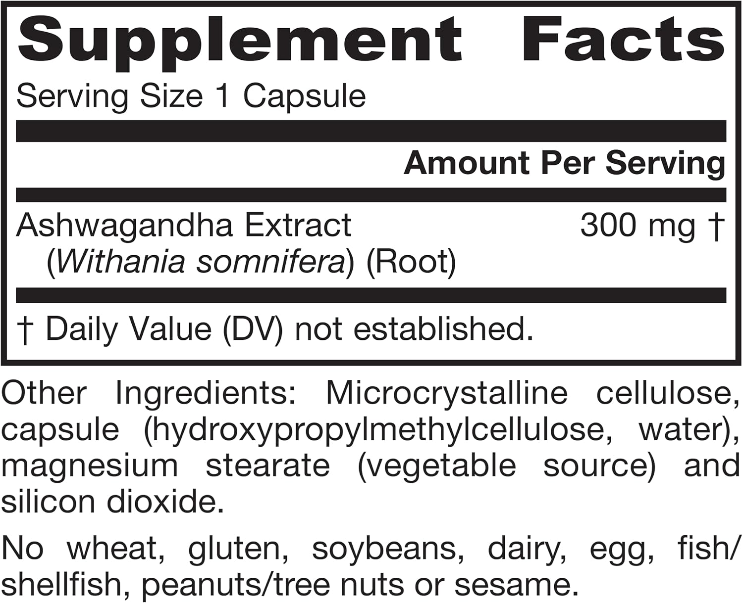 Jarrow Ashwagandha Capsules, 300 mg for Stress Support, 120 Count