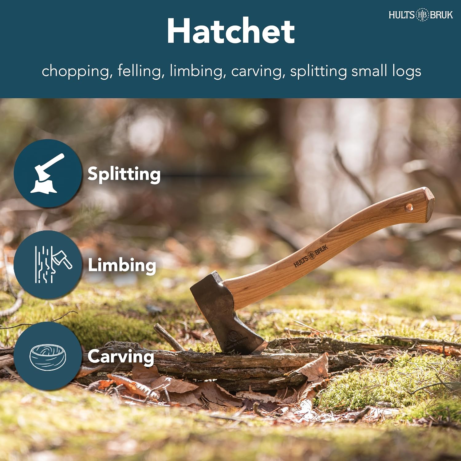 840702 Hultan Hatchet - 1 lb Head, 16" Handle