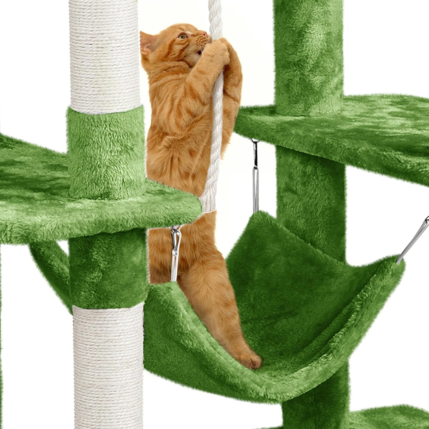 Yaheetech 63in Sturdy Large Cat Tree for Indoor Heavy Cats, Tall Tower