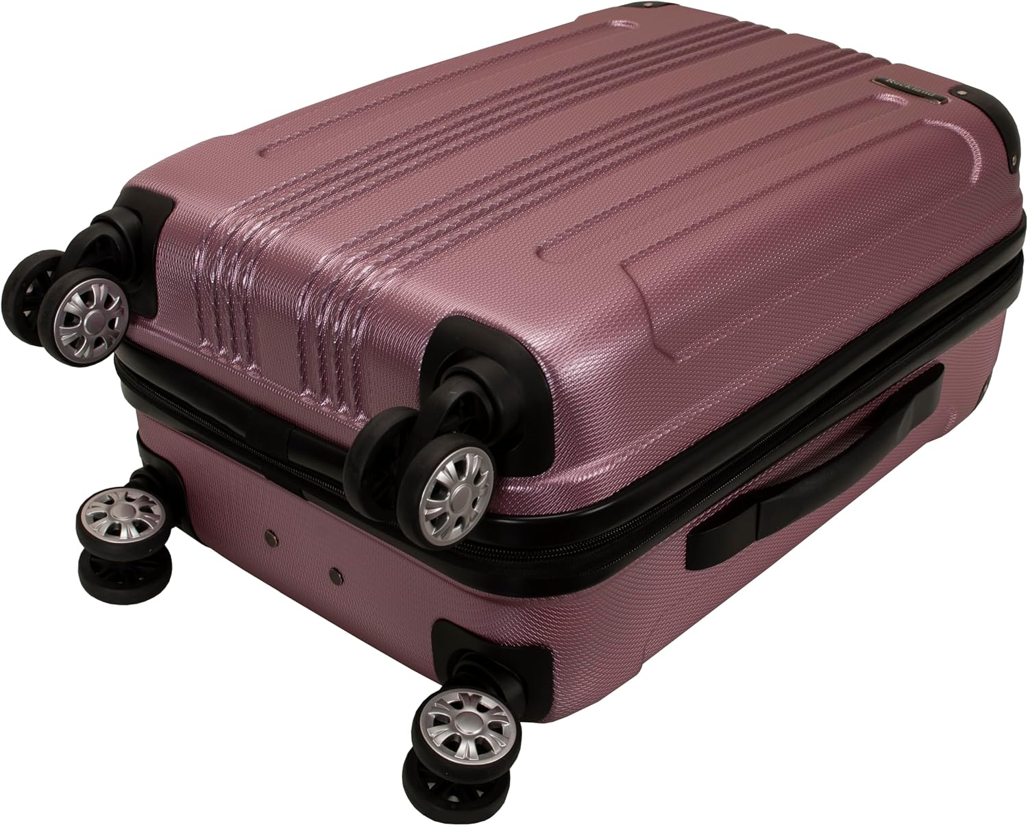 Rockland London Hardside Spinner Wheel Luggage, White, 3-Piece Set (20/24/28)