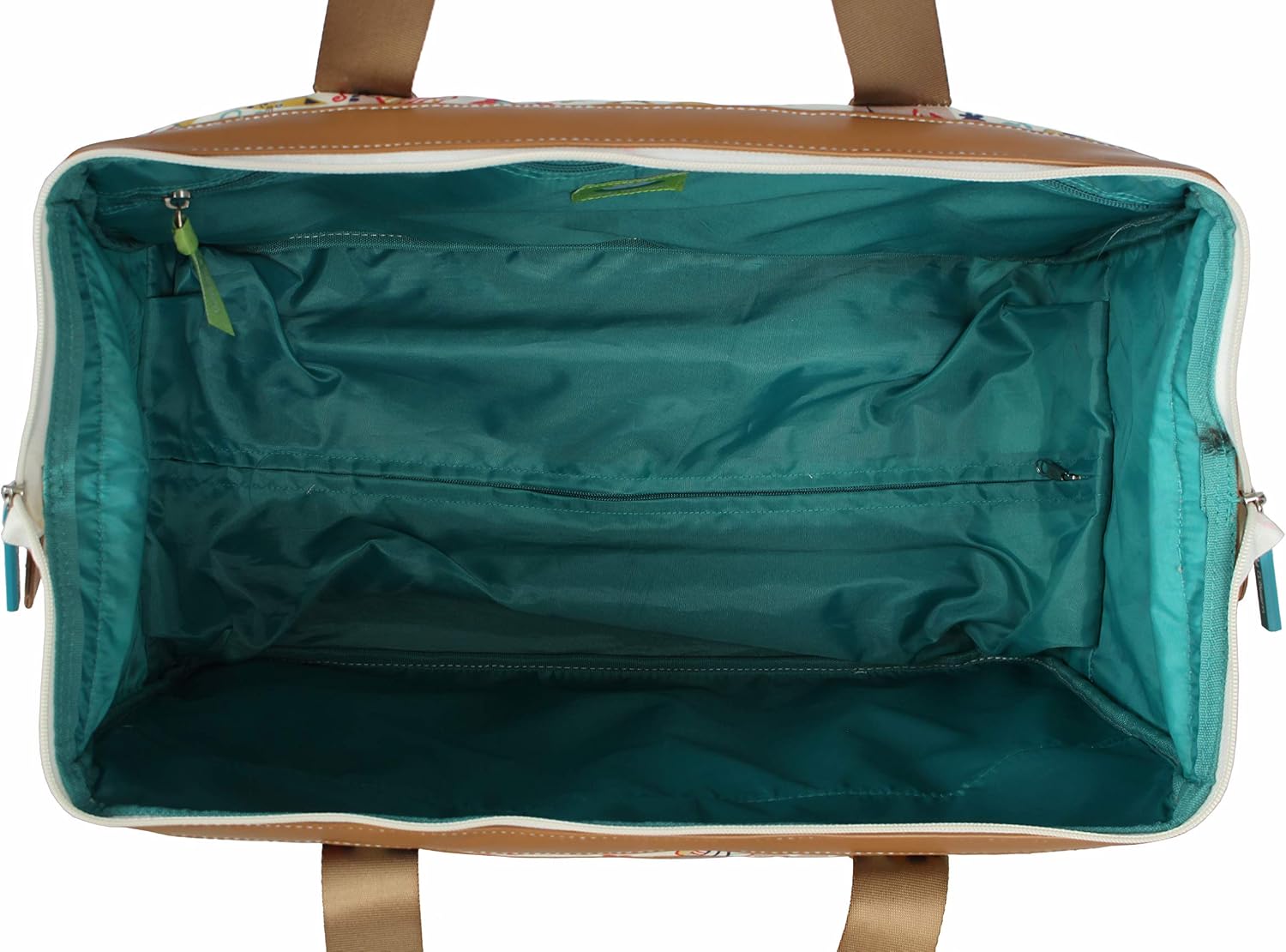 Lily Bloom Pattern 22 Inch Duffel Bag with 2-Rolling Wheels, Weekender Overnight Travel Lightweight Carry-On Suitcase For Women