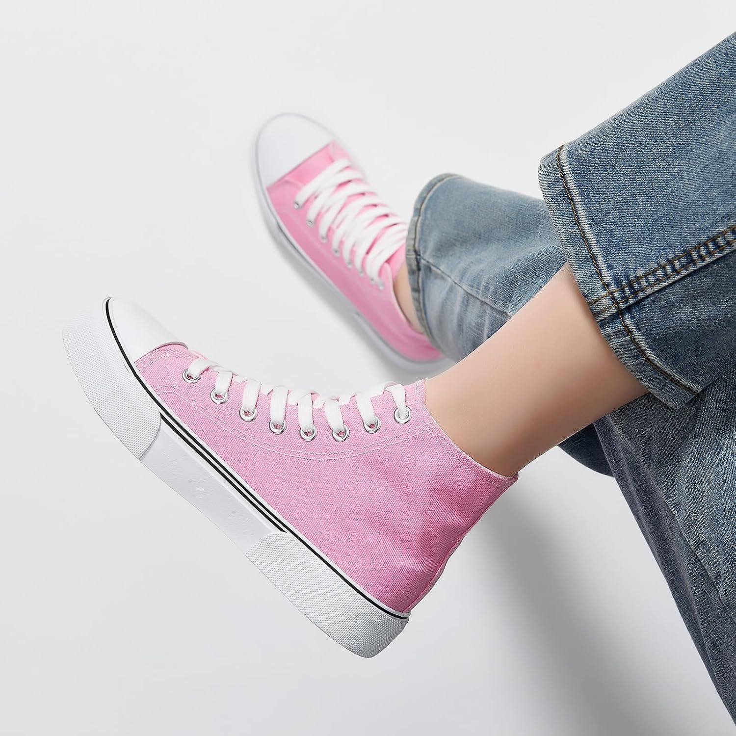 hash bubbie High Top Canvas Sneakers Fashion Walking Shoes