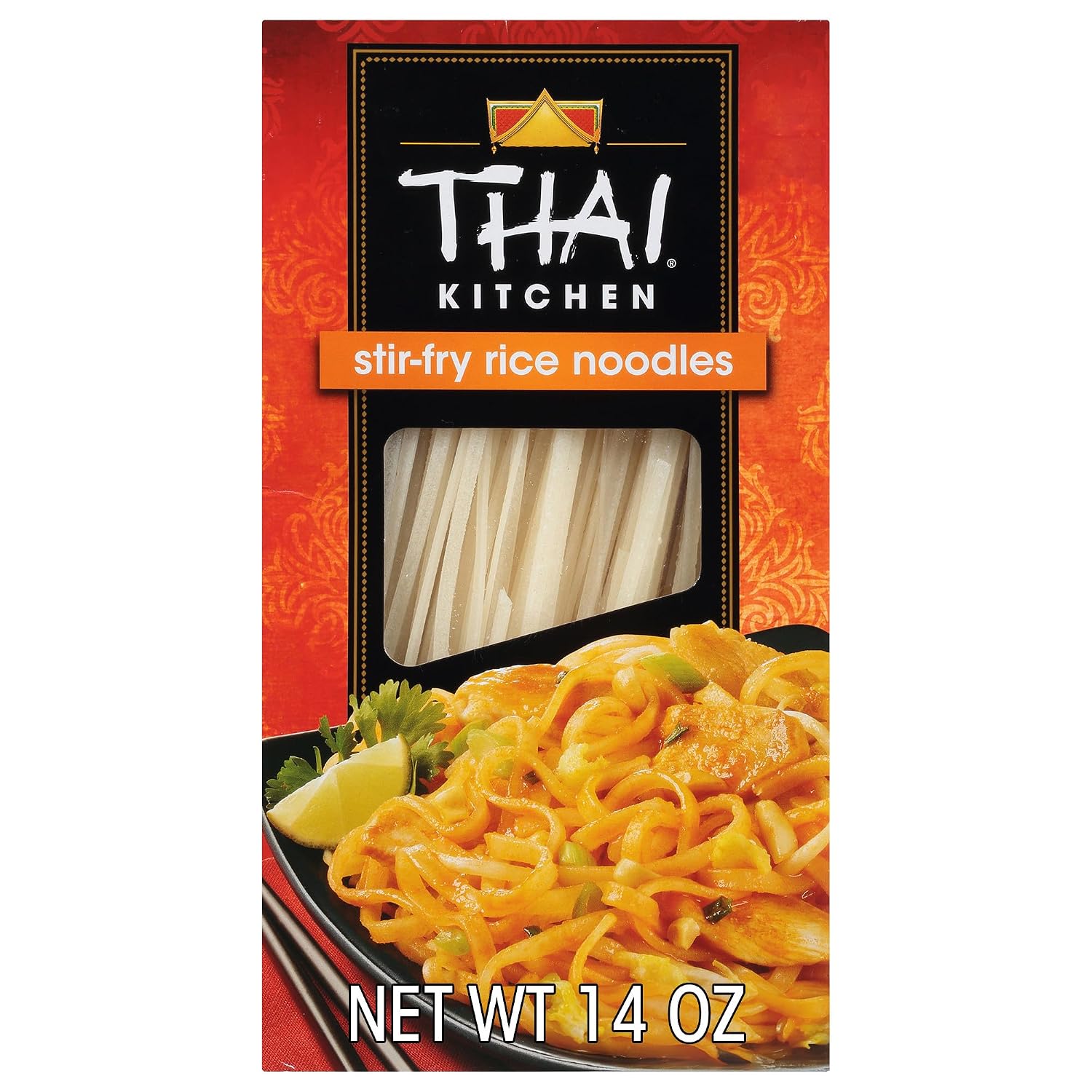 Thai Kitchen Gluten Free Stir Fry Rice Noodles, 14 oz (Pack of 6)