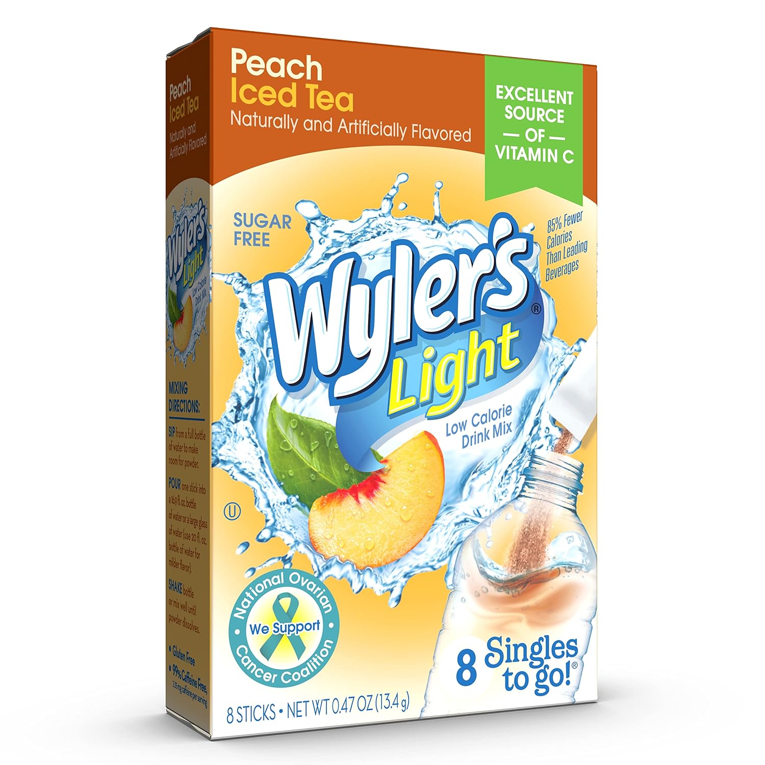 Wyler’s Light Singles To Go Drink Mix, Cherry Limeade, 8 Count (Pack of 3)