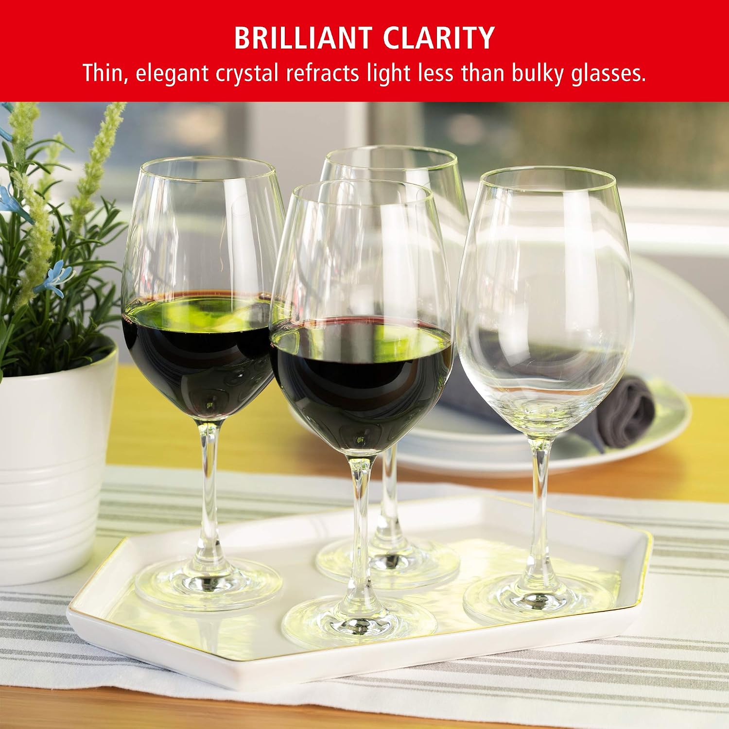 Spiegelau Wine Lovers White Wine Glasses Set of 4 – Elegant Stemmed Crystal Wine Glassware for Chardonnay, Sauvignon Blanc & Riesling – Lead-Free Crystal Glass Set