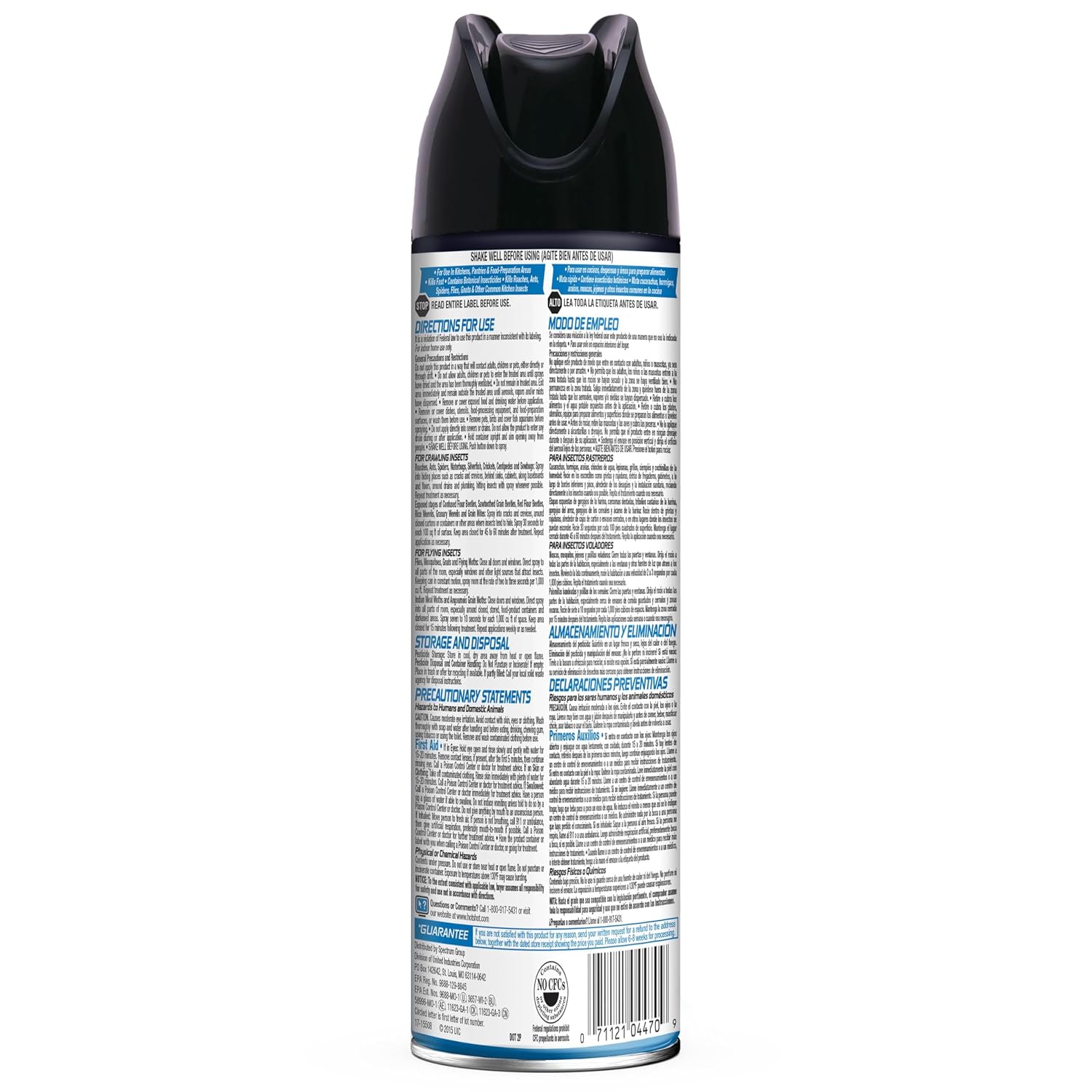 Hot Shot Kitchen Bug Killer Spray, Controls Ants, Flies, Roaches, Spiders and More, Indoor Bug Killer, Botanical Insecticides, 14 Ounce