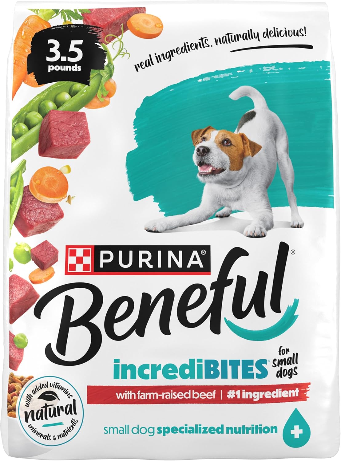 Purina Beneful Incredibites With Farm-Raised Beef Natural Small Breed Dry Dog Food With Added Vitamins