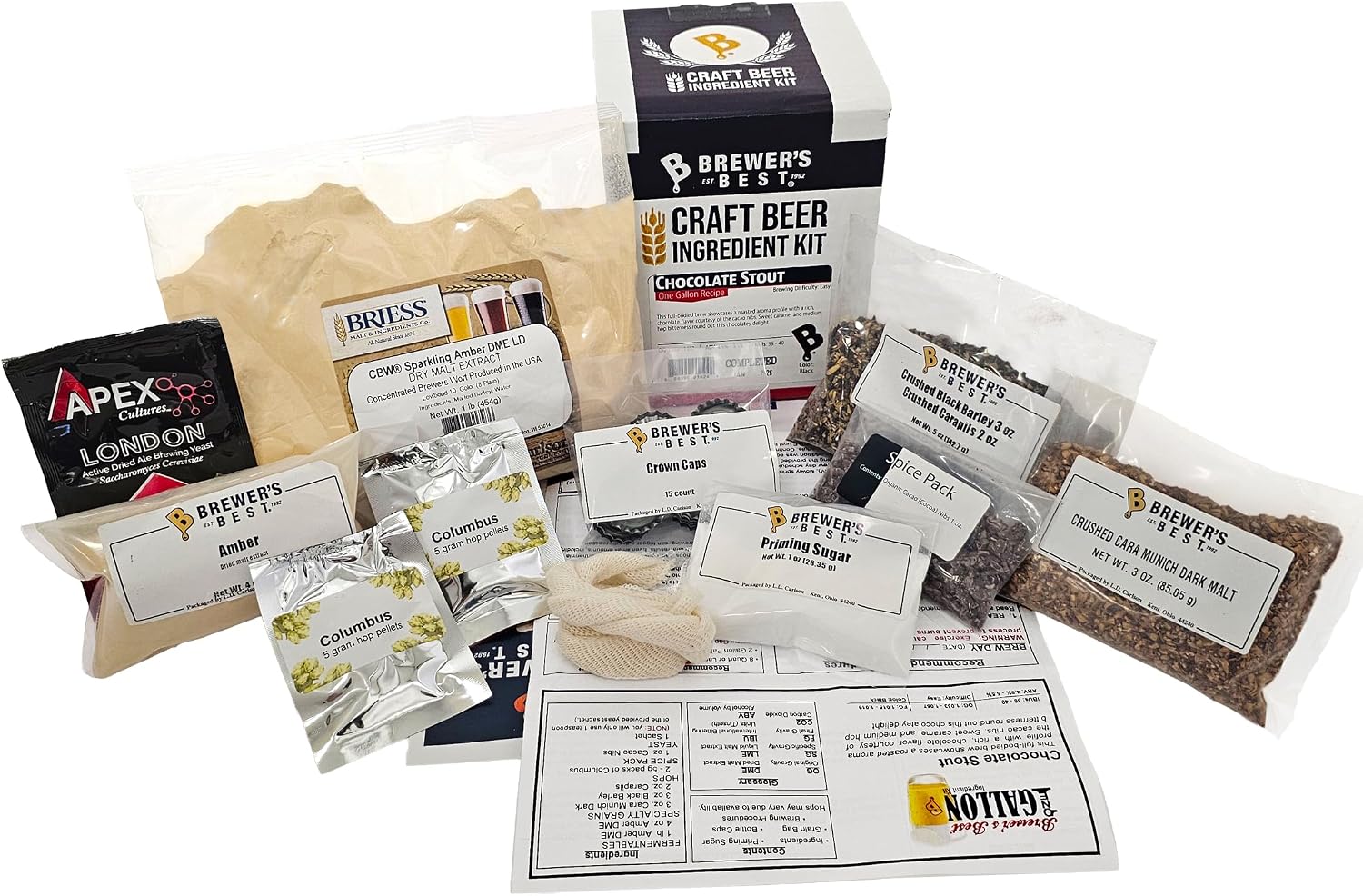 Brewer's Best One Gallon Beer Ingredient Kit-Chocolate Stout