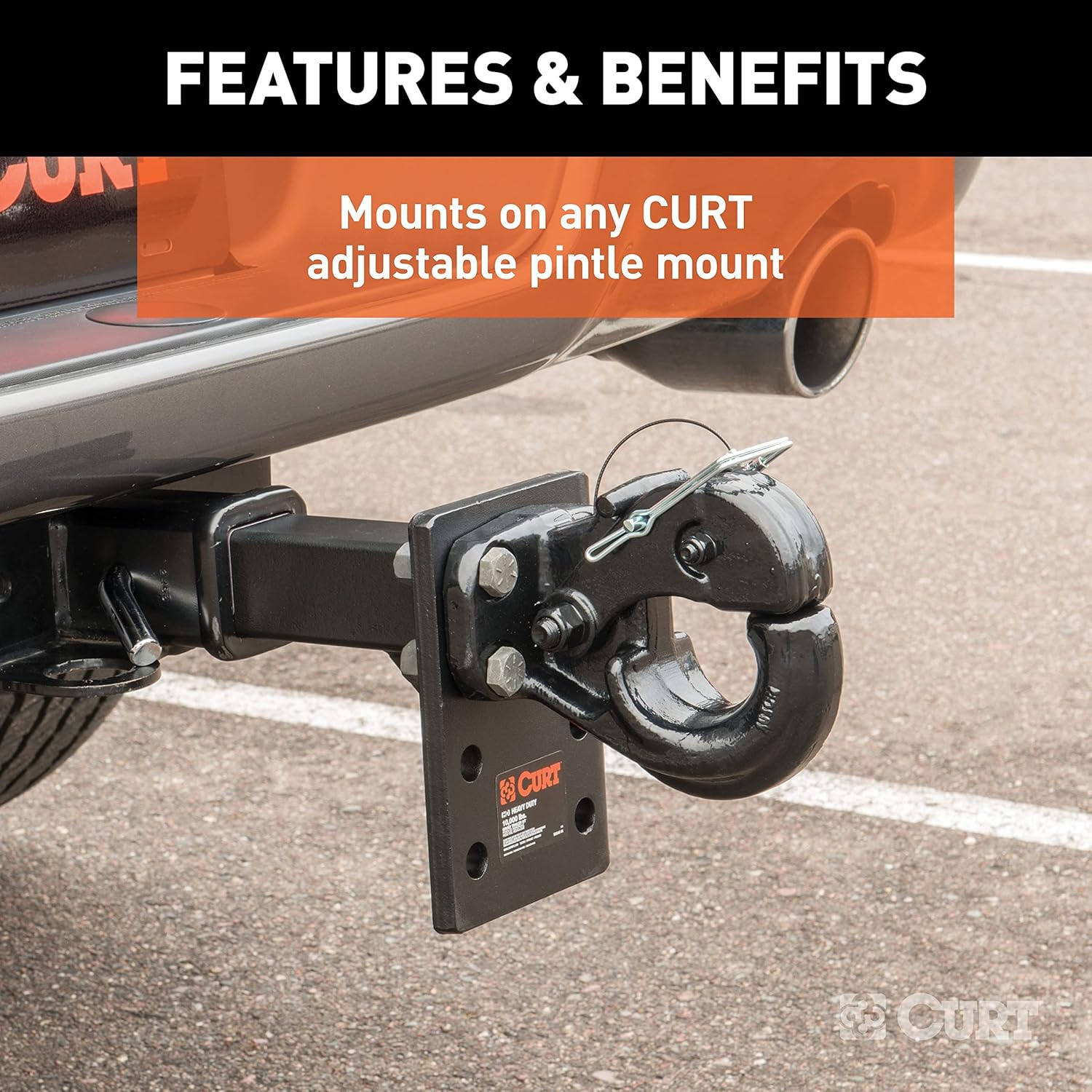 Curt Manufacturing 48215 15 Ton Gtw - Regular Pintle Forged