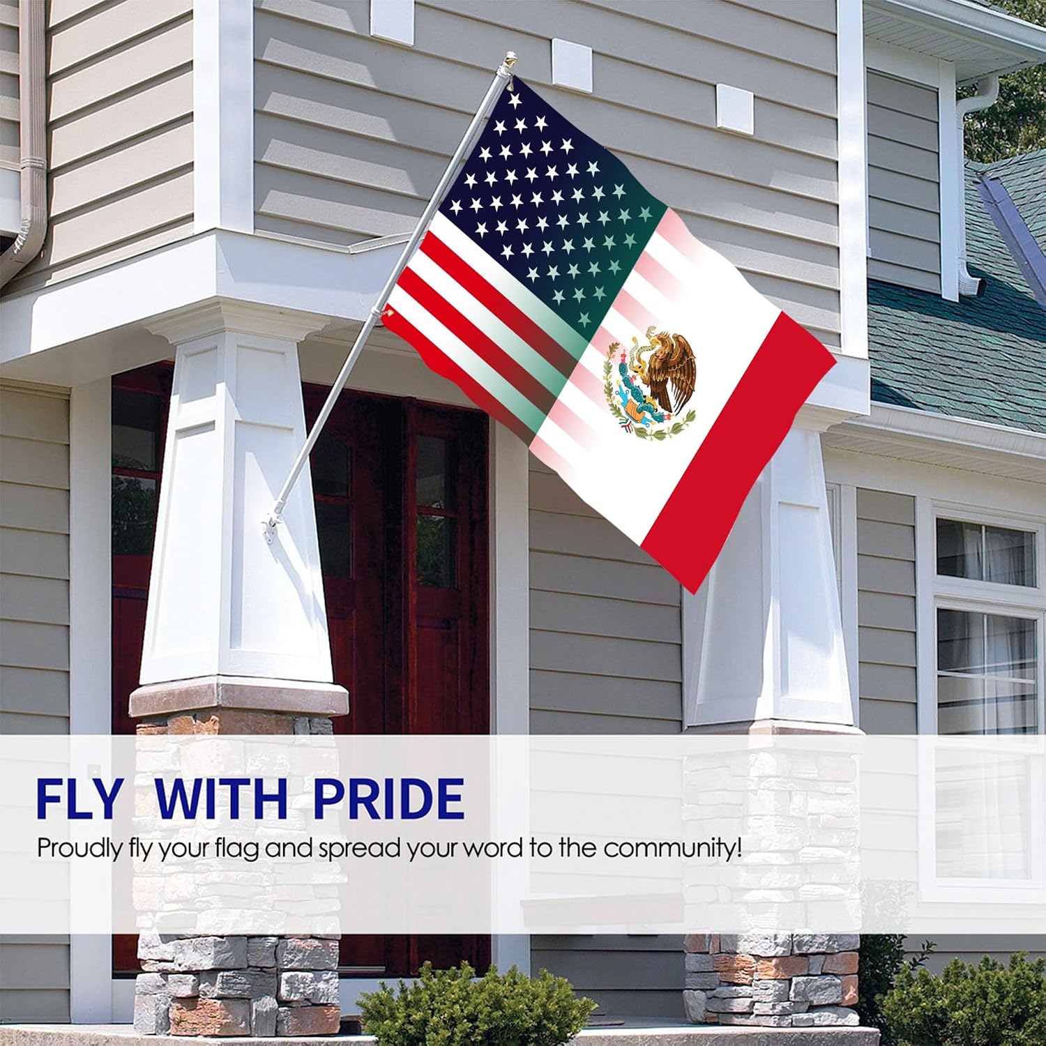 Nicaragua Nicaraguan And American Flag America USA 3x5 Ft Indoor Outdoor Decor Banner National Flags for Garden Yard Car Outside Decoration