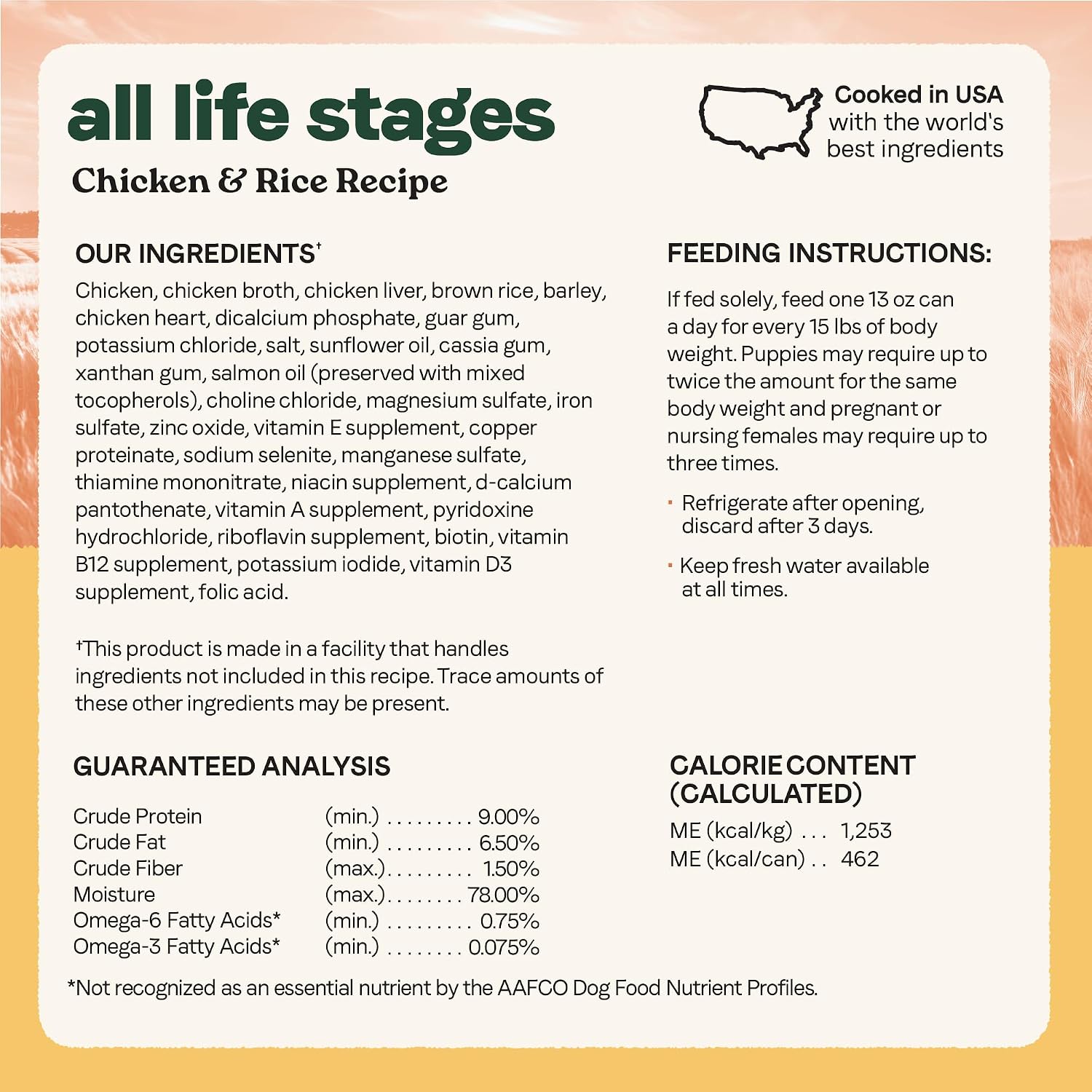 Canidae All Life Stages Premium Wet Dog Food for All Breeds, All Ages, Chicken & Rice Recipe, 13 oz. (Case of 12)