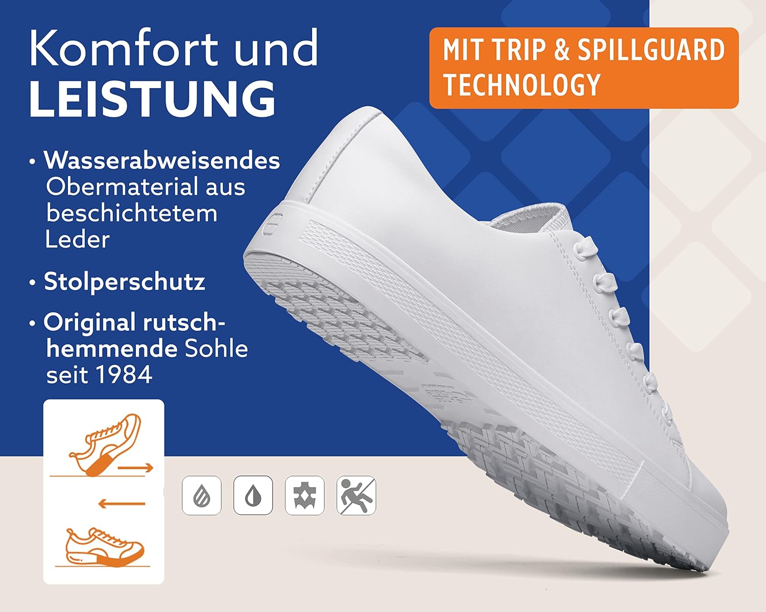 Shoes for Crews Low-Rider Iv Sneaker