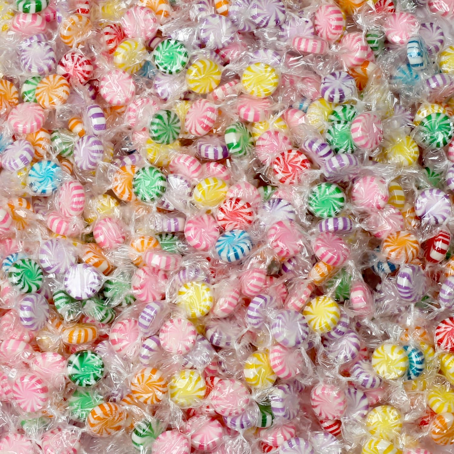 Assorted Fruit Balls Hard Candy, 4 lb Sour Variety, Office Candies | Approx. 520 Pcs, orange, lemon, grape, green apple and cherry sweets for offices, desks, classrooms