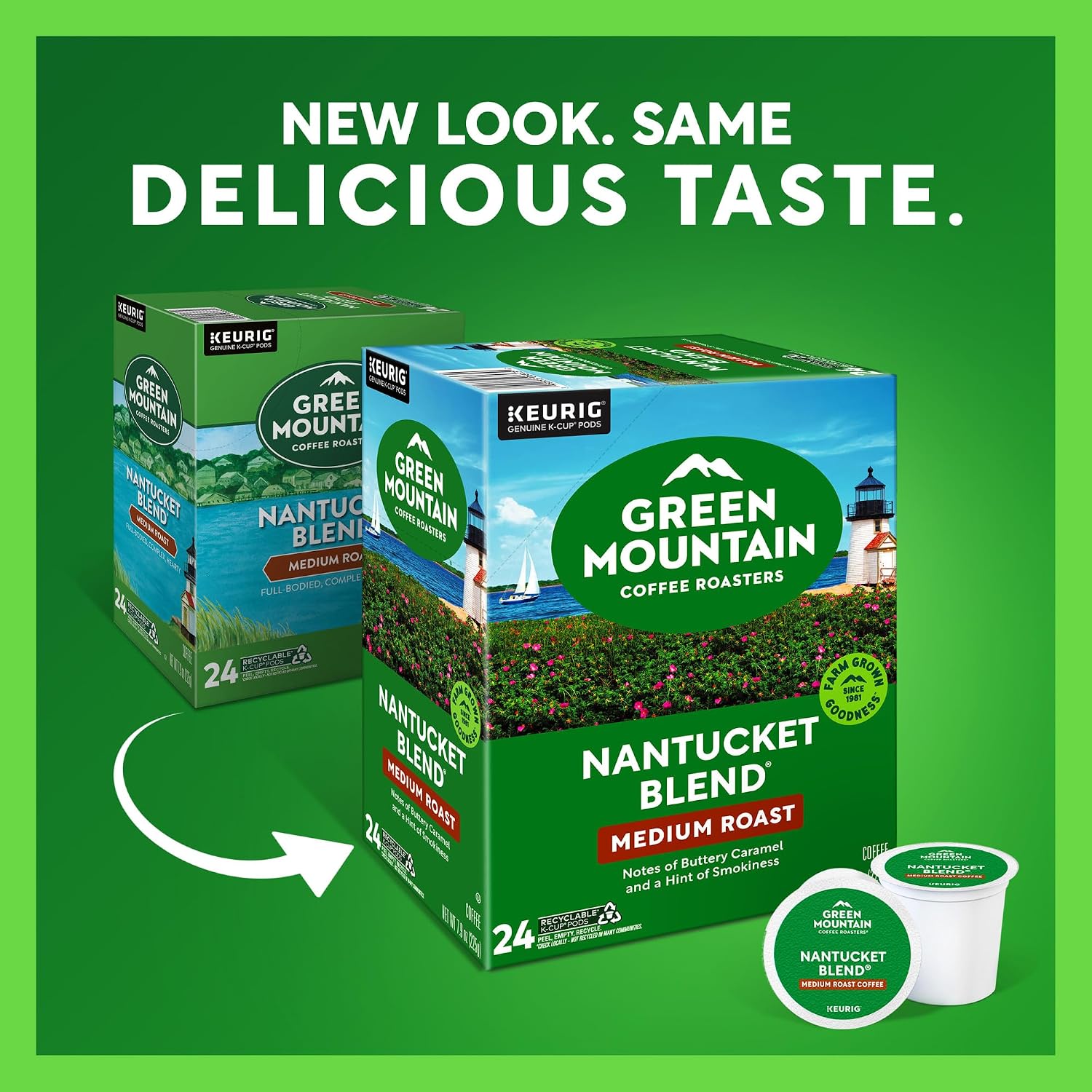 Green Mountain Coffee Nantucket Blend Keurig Single-Serve K-Cup Pods, Medium Roast Coffee, 96 Count