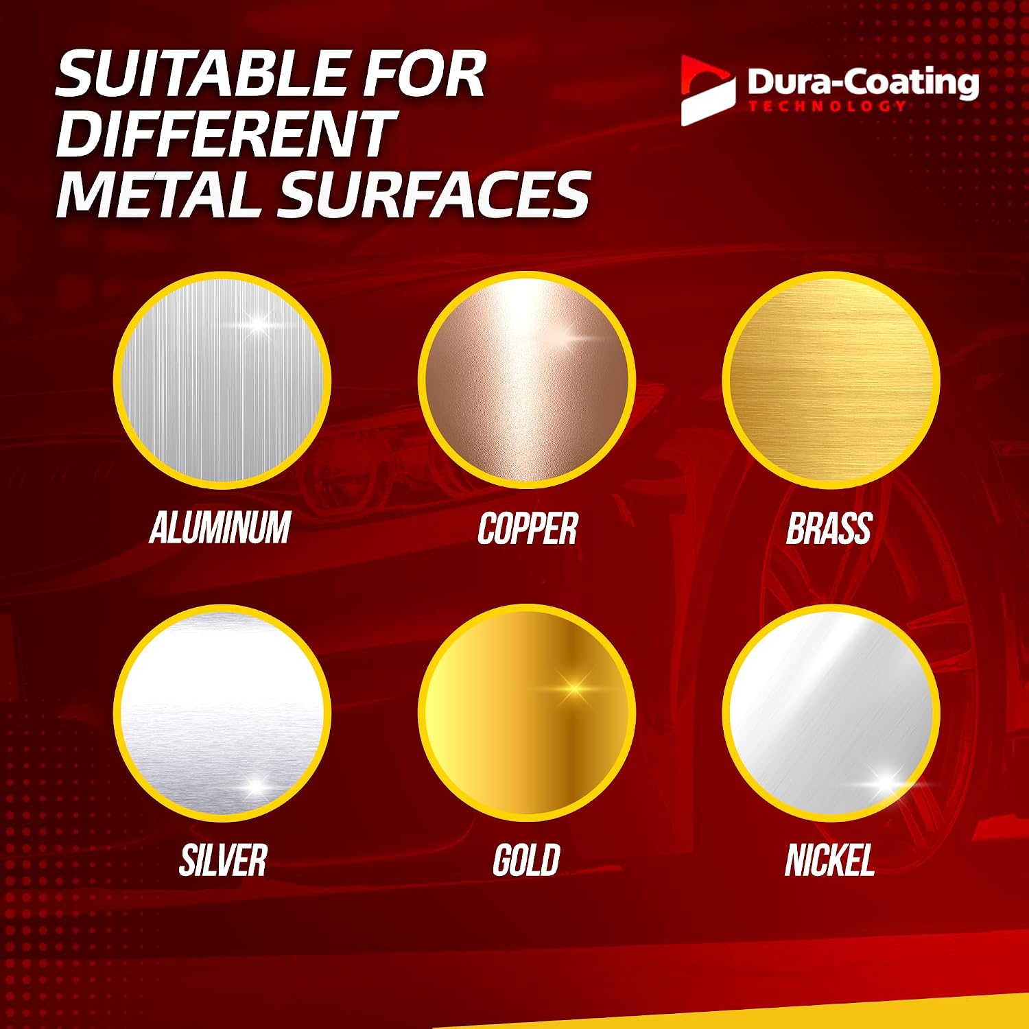 DURA-COATING TECHNOLOGY, Blue Premium Metal Polish - Perfect Brightener and Scratch Remover for Aluminum Wheels, Diamond Plate, Stainless Steel