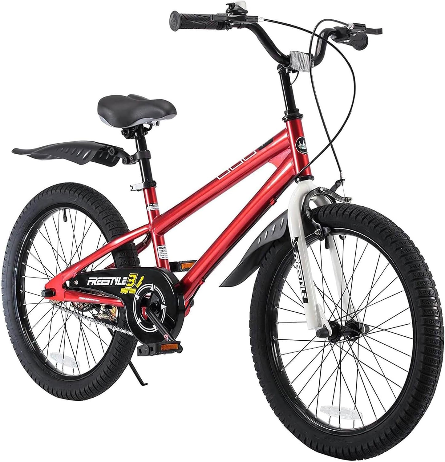 RoyalBaby Freestyle Kids Bike 12 14 16 18 20 Inch Bicycle for Boys Girls Ages 3-10 Years, Multiple Color Options