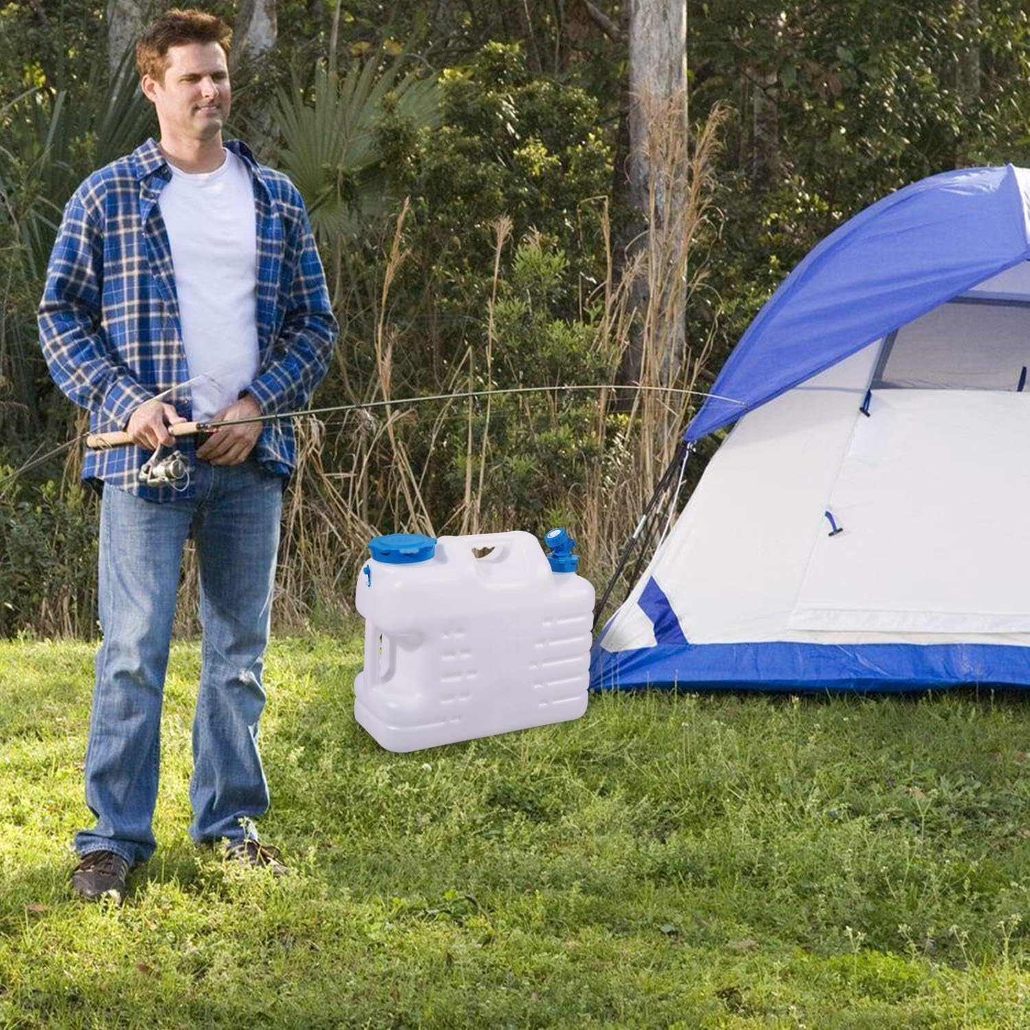5 Gallon Water Container with Spigot, Portable Camping Water Jug