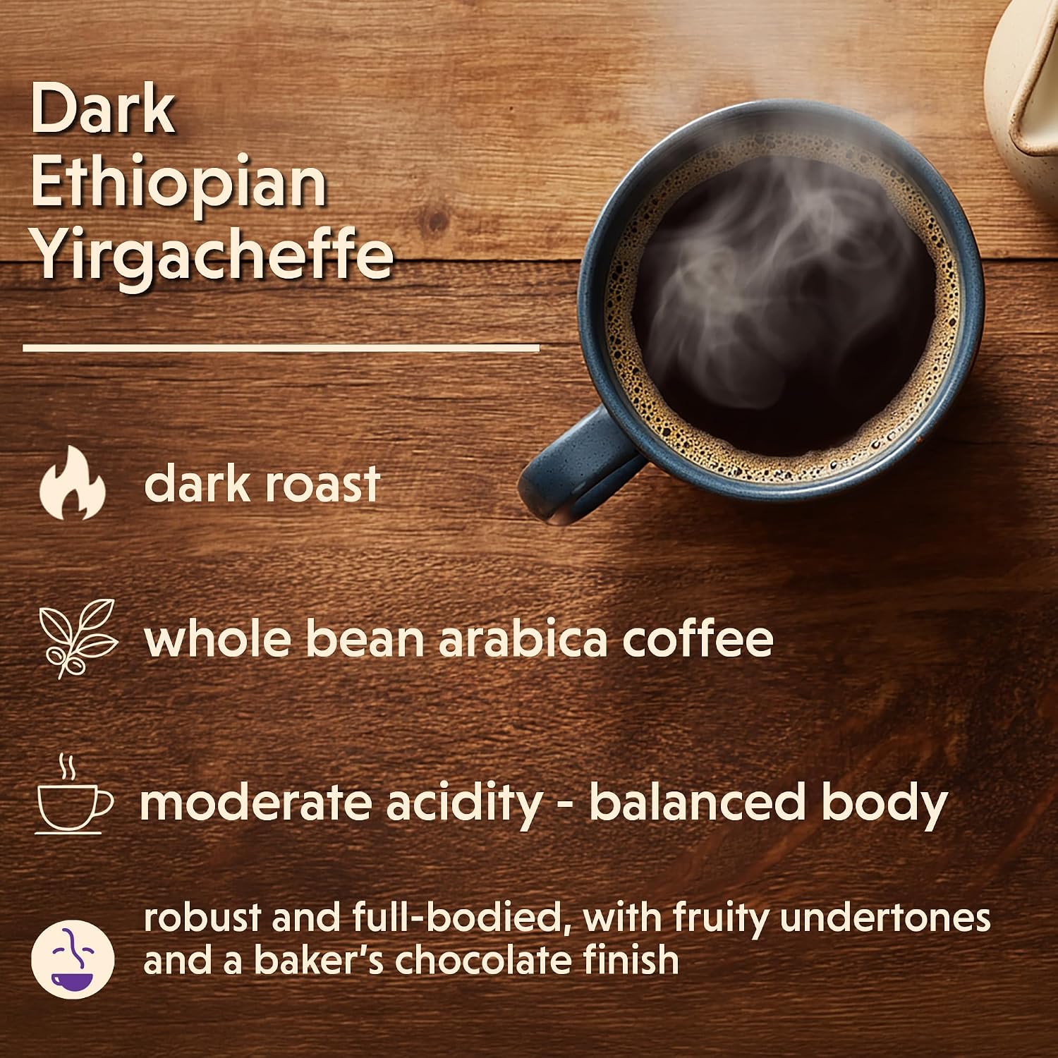 Coffee Bean Direct French Roast Papua New Guinea, Whole Bean, 5lb Bag | Dark Roast, Single Origin Arabica Coffee Beans