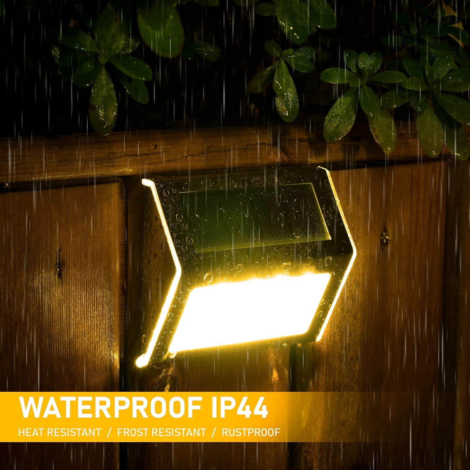 SOLPEX Solar Fence Lights, 12 Pack, Waterproof, Cold White