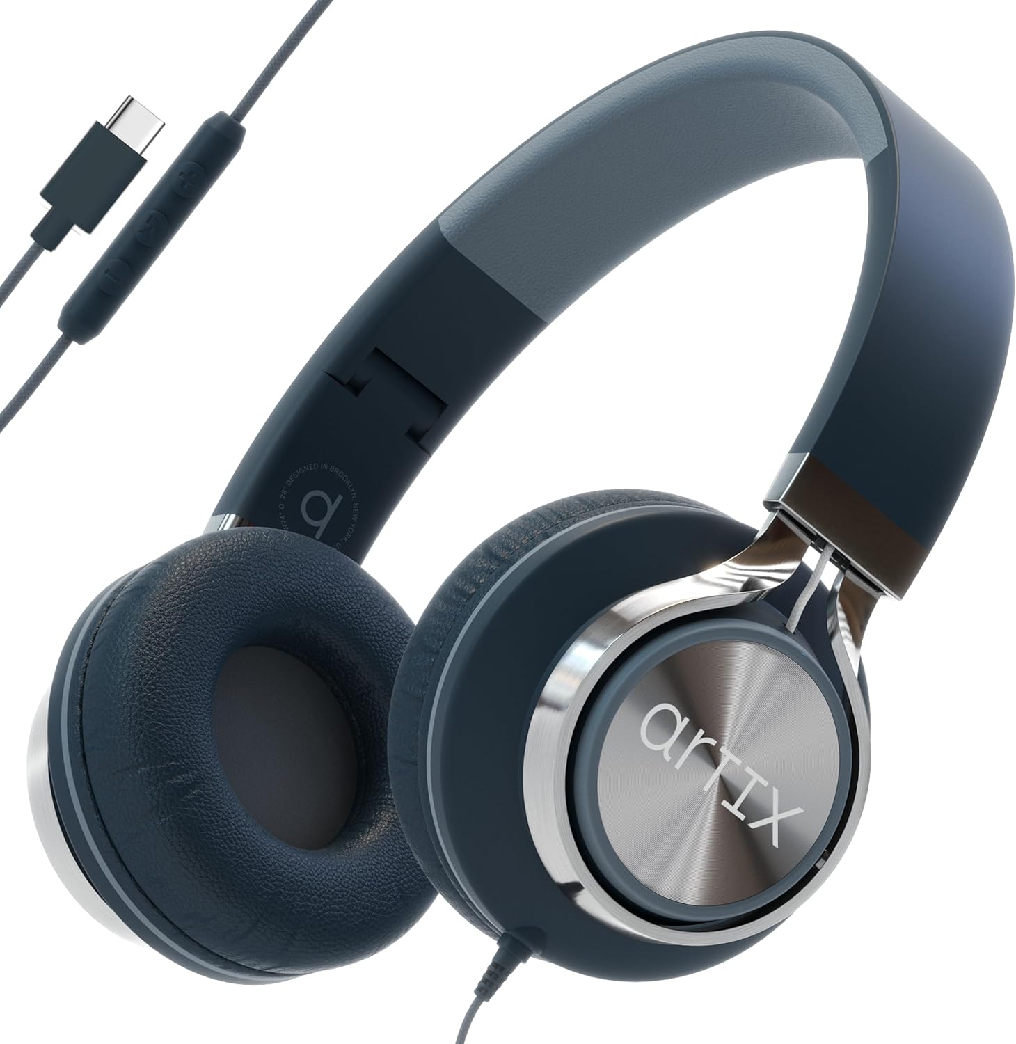 ARTIX Wired Headphones for Classroom & School with Microphone & Volume Control - Adults, Teens & Kids Headphones with Cord