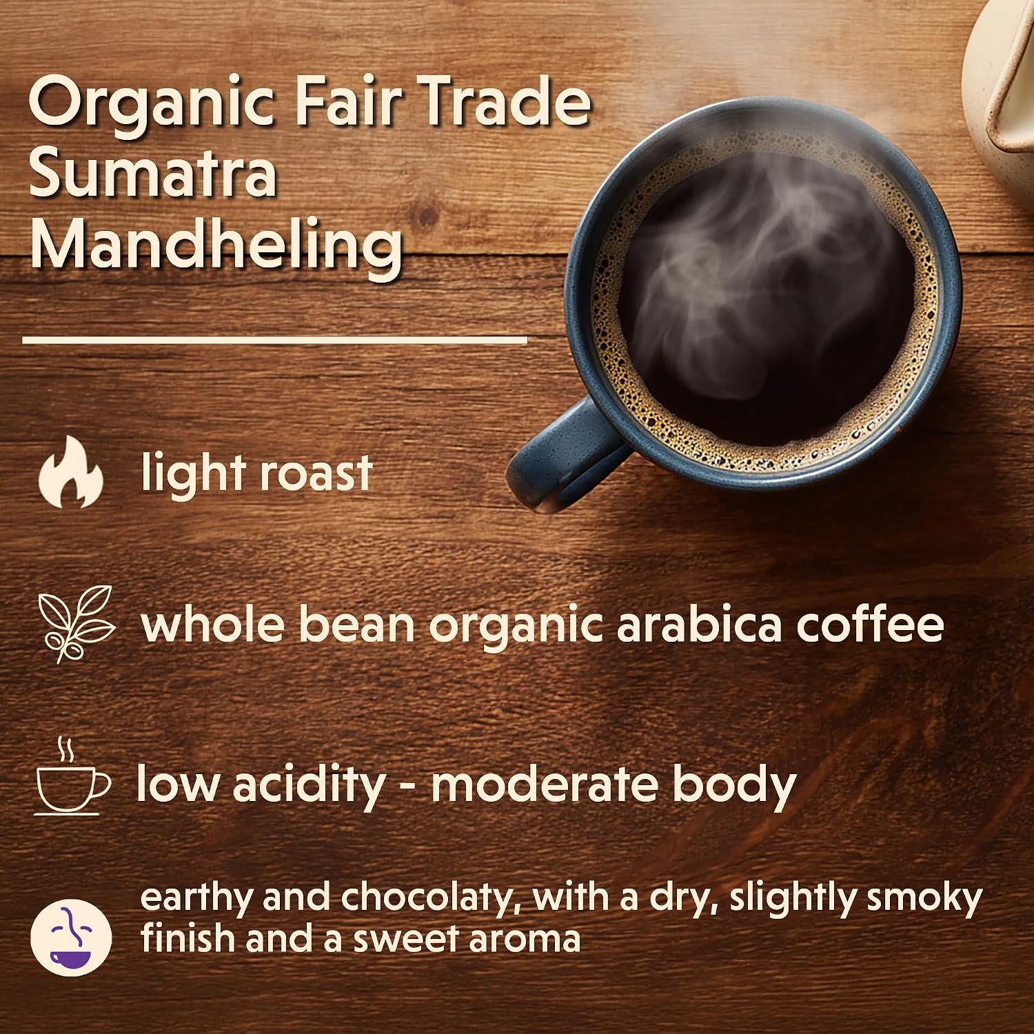 Coffee Bean Direct French Roast Papua New Guinea, Whole Bean, 5lb Bag | Dark Roast, Single Origin Arabica Coffee Beans