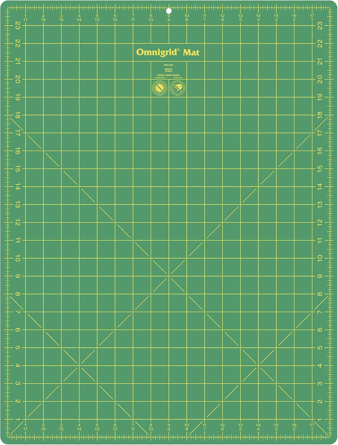 Omnigrid Self-Healing Cutting Mat, 24'' x 36'' Inch | Precision Fabric Cutting Mat with Durable Surface for Quilting, Sewing & Crafts