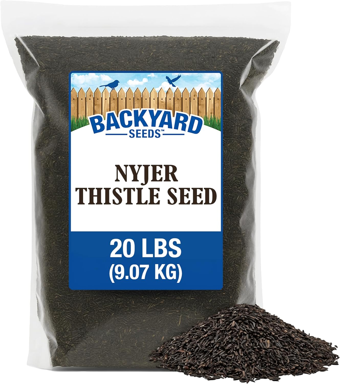 CountryMax Shelled Sunflower Chips 10 lb - No Waste Bird Seed for Outside Feeders, Resealable Bag of Wild Bird Feed | For Smaller Beaks, No Mess, No Waste. High Energy & USA Sourced. For Ground Feeding or Bird Feeders, For Year-Round Feeding
