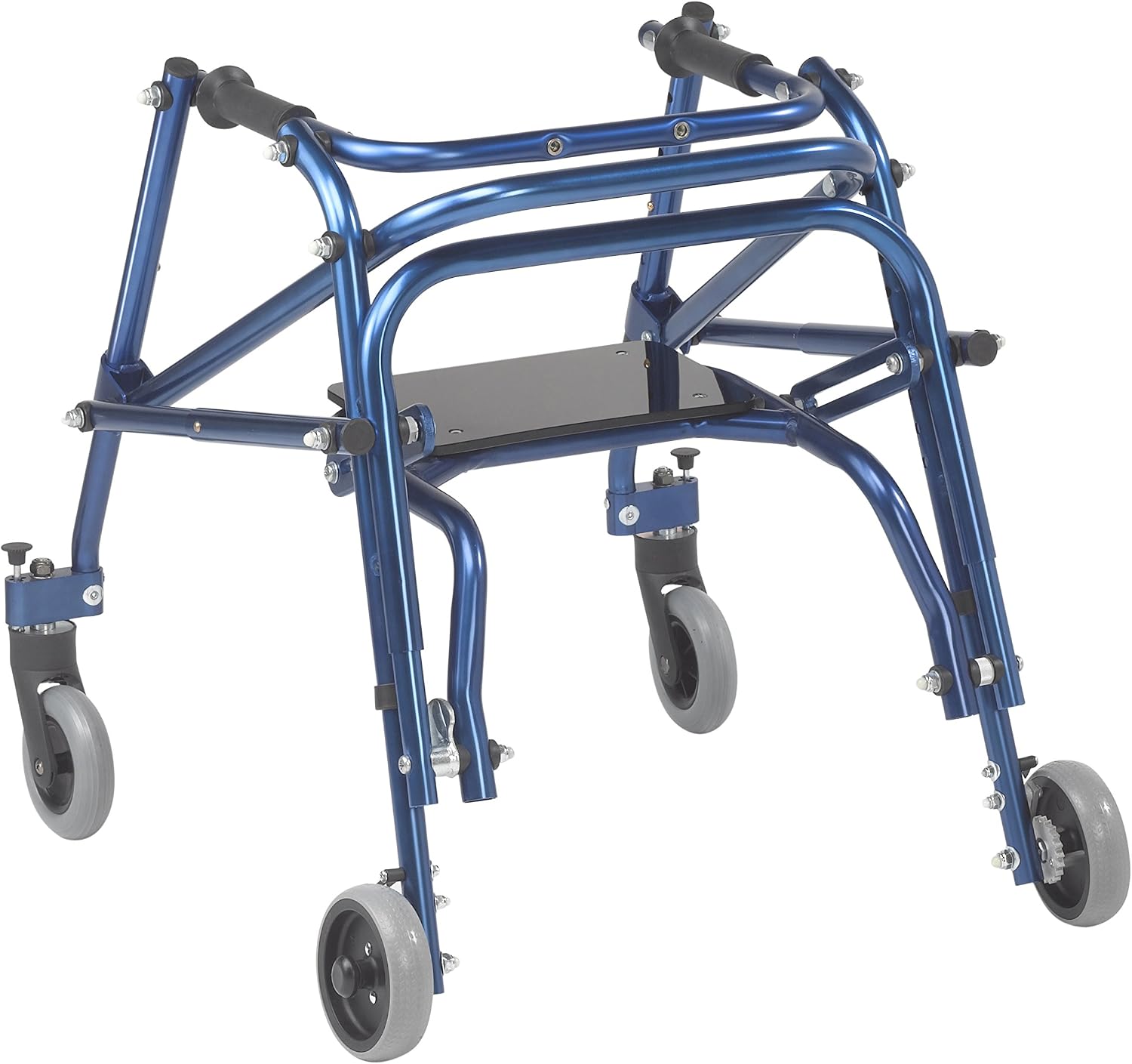 Inspired by Drive Nimbo 2G Posterior Walker with Seat, Wizard Purple, Small | Lightweight Posterior Walker with Padded Seat Lets Users Rest and Move Safely with Adjustable, Sturdy Support
