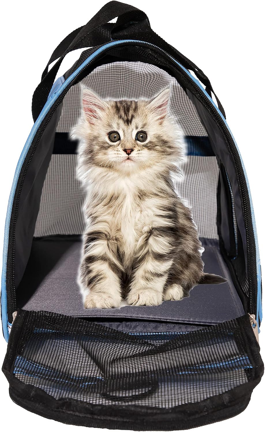 MuchL Cat Carrier for Cats Soft-Sided Travel Pat Carrier for Cat with Wooden Padding Board Airline Approved Lightweight Comfortable Cat Bag for